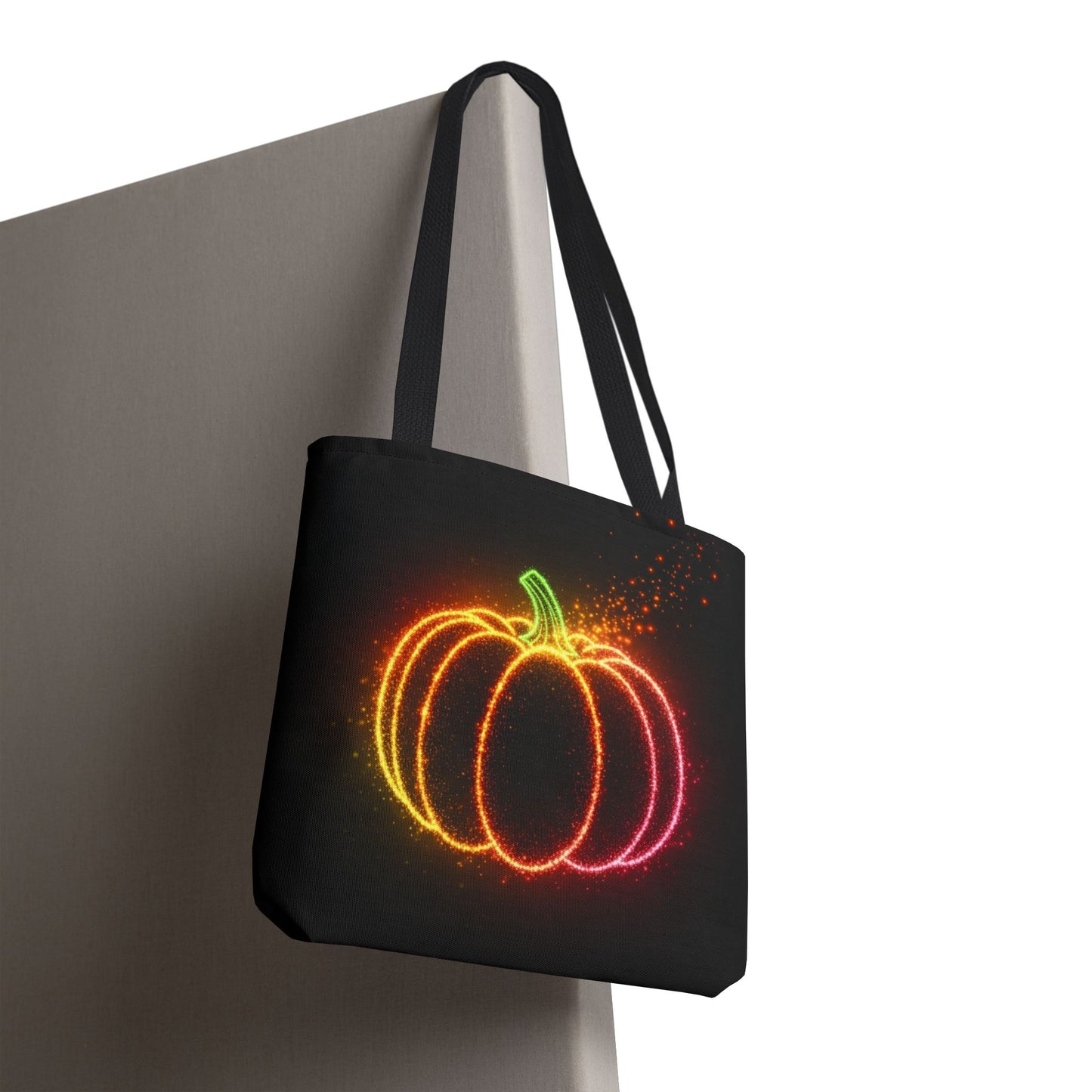 Neon Pumpkin Tote Bag, Halloween Tote, Fall Aesthetic Trick Or Treat Bag, Spooky Season Accessory, Pumpkin Bag, Fall Gift Idea