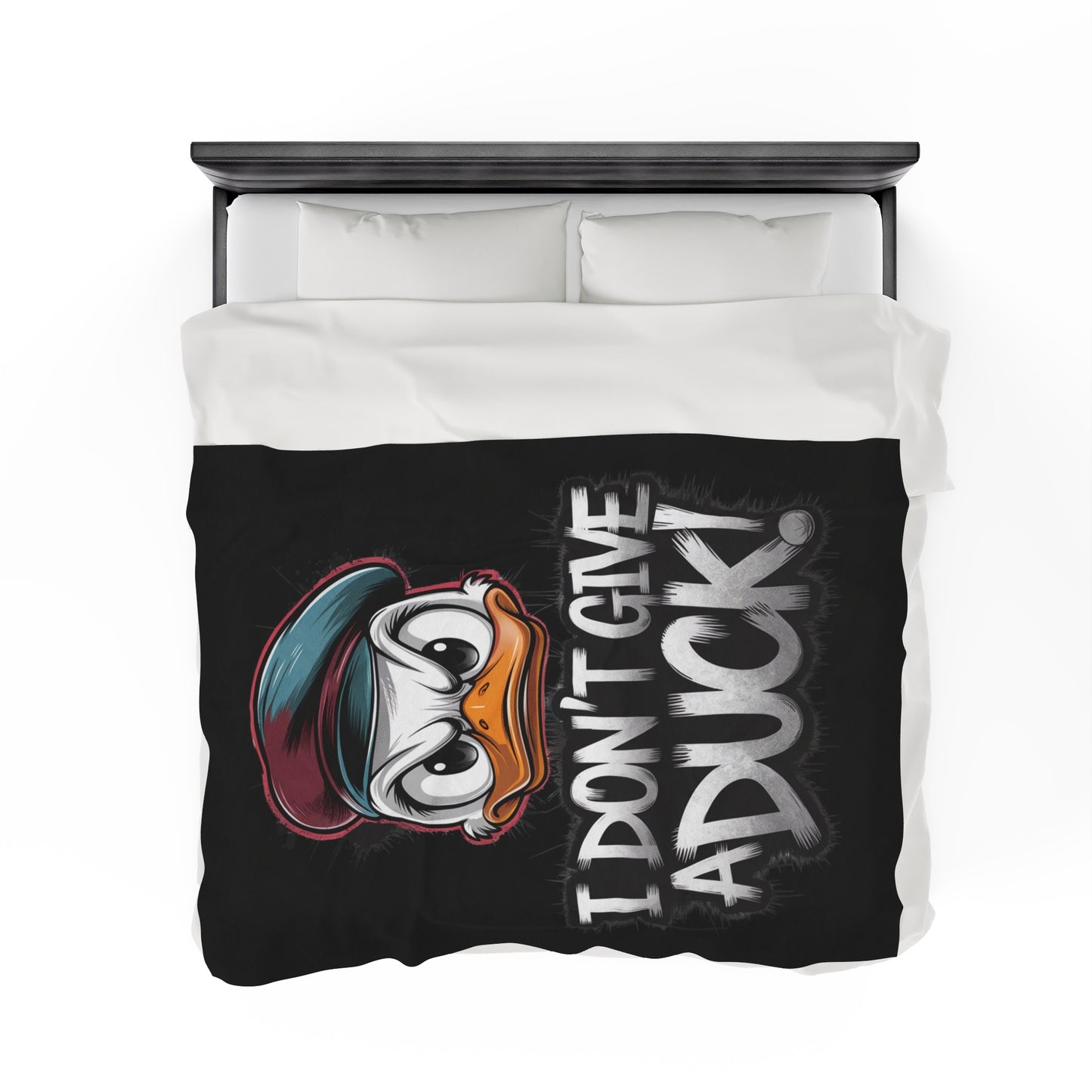 I Don't Give a Duck Angry Duck Blanket