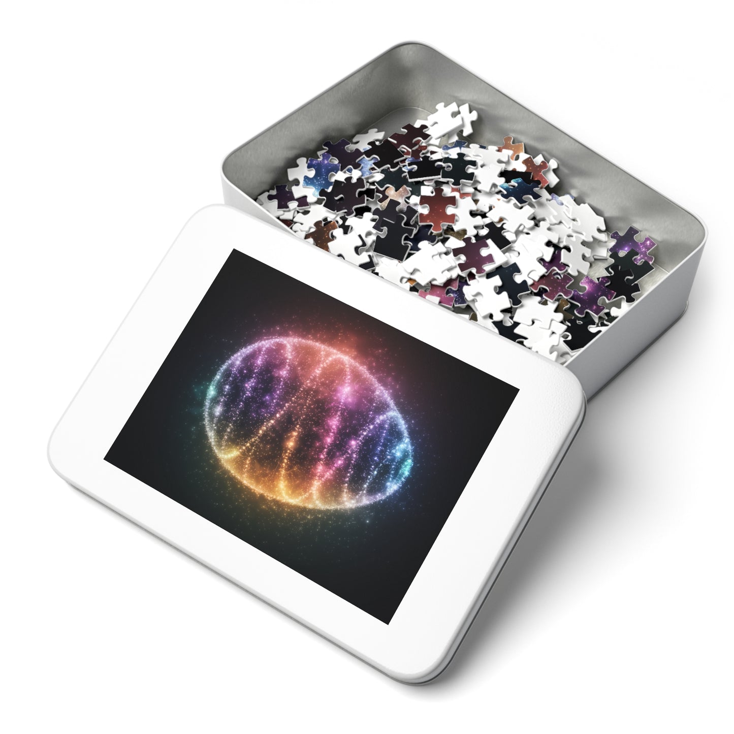 Cosmic Easter Egg Glow Jigsaw Puzzle Easter Puzzle Easter Game Easter Egg Puzzle Easter Egg Game
