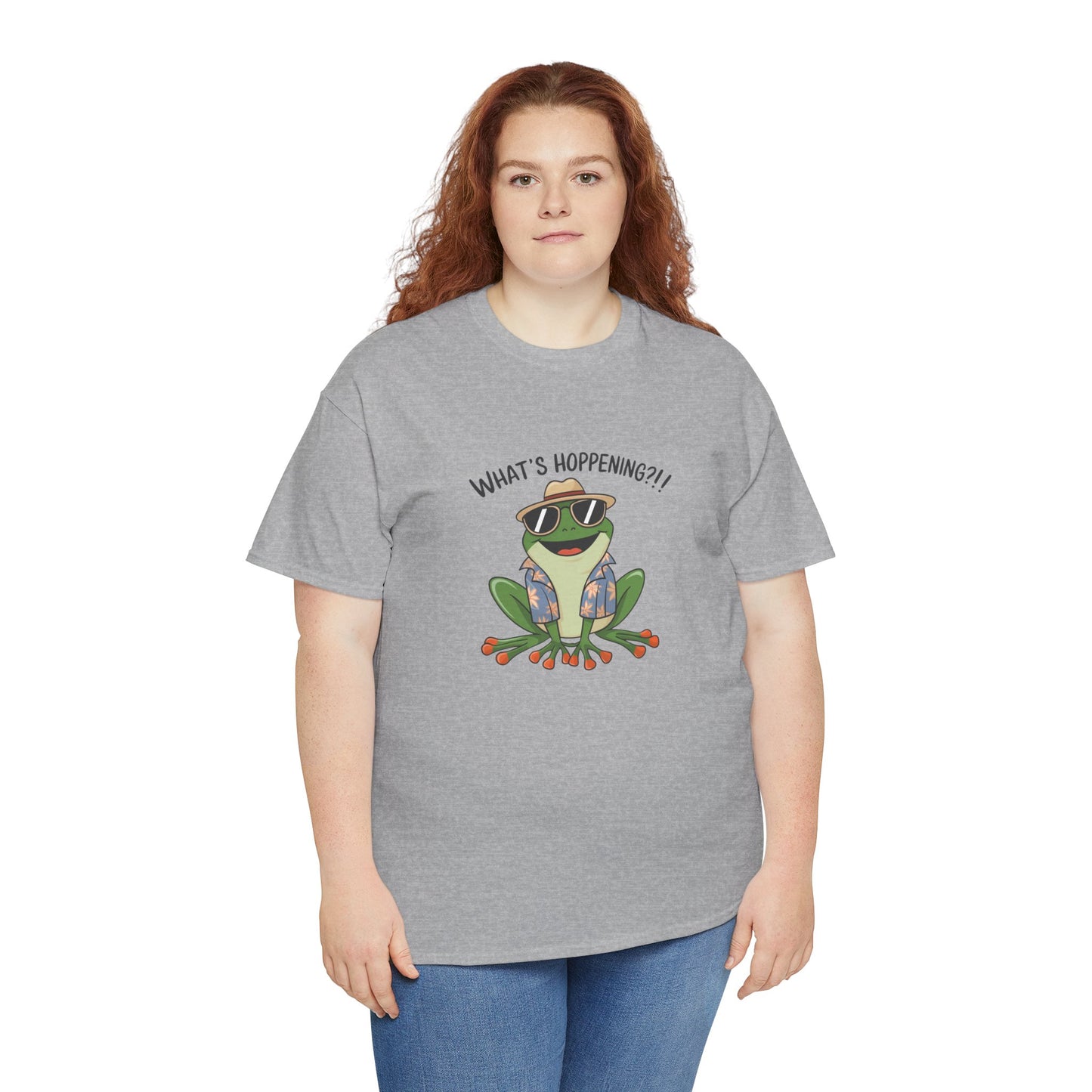 Funny Frog Shirt | What’s Hoppening T-Shirt | Cool Frog Graphic Tee | Amphibian Dad Joke Shirt | Cottagecore Animal Lover Gift