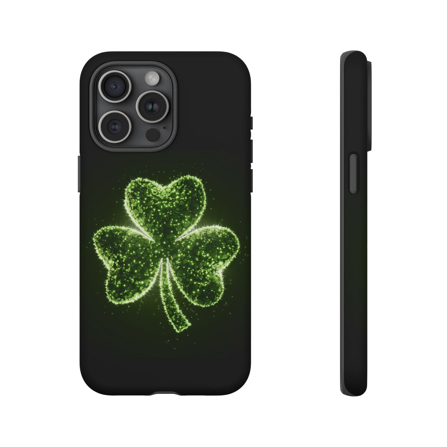iPhone Tough Case - Shiny Shamrock Design