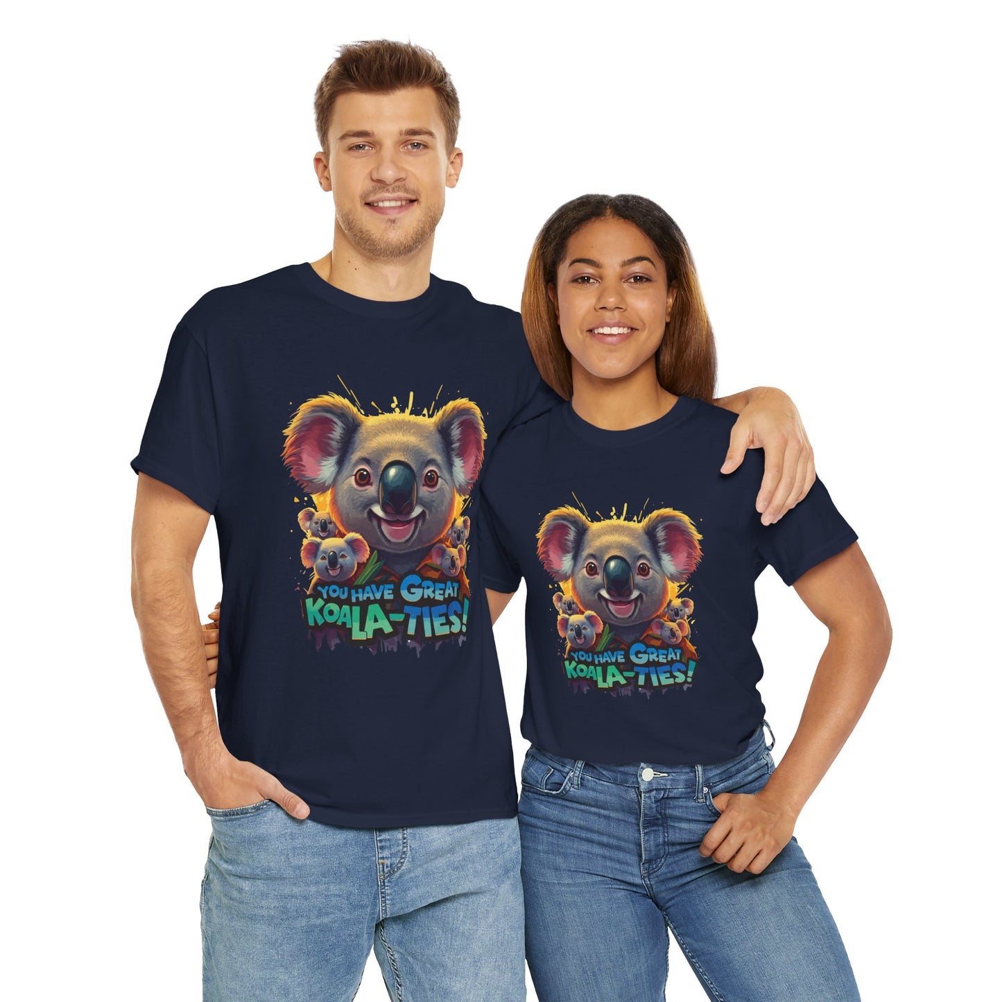You Have Great Koala‑ties Tee – Cute Koala Pun T‑Shirt, Animal Lover Gift, Funny Wildlife Graphic, Unisex Casual Tee