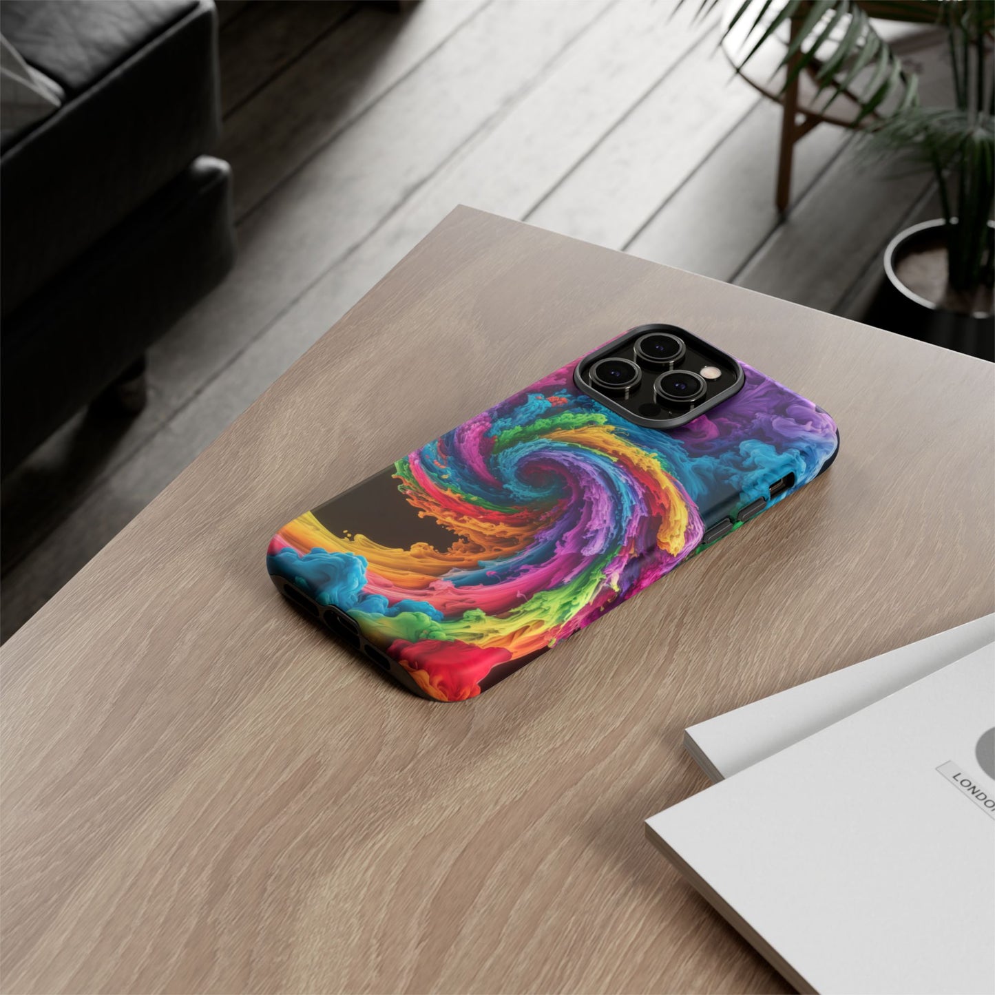 iPhone Case - Colorful Swirl Design