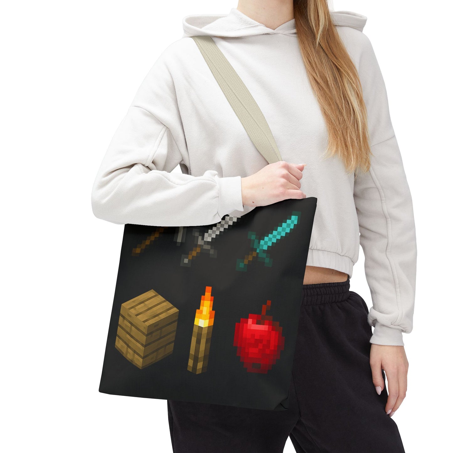 Minecraft Inspired Tote Bag Adventure Awaits Shopping Bag Reusable Tote Summer Bag