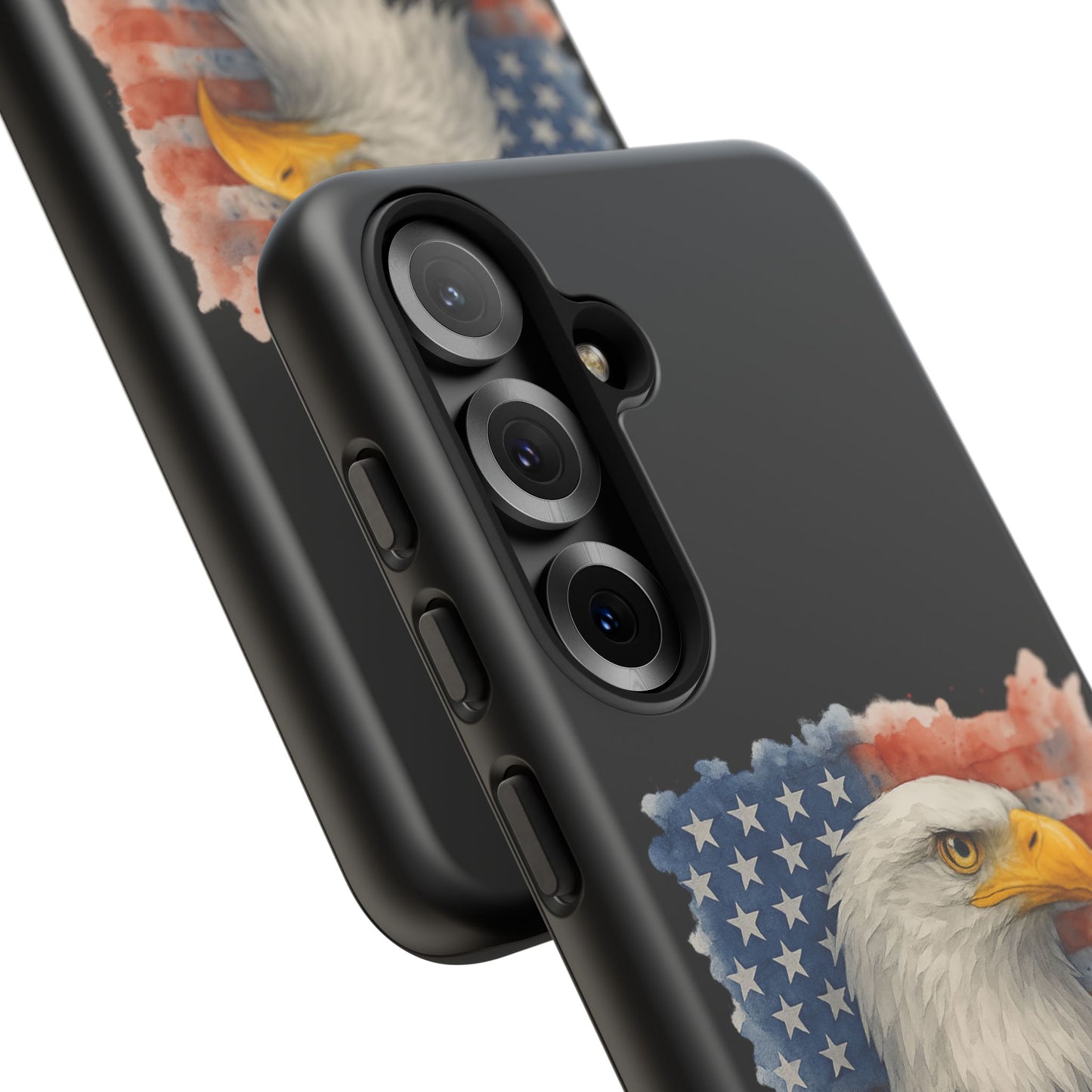 Eagle Flag Phone Case for Samsung Phone - Patriotic Tough Case for Freedom Lovers 4th of July Case Memorial Day Veteran's Day