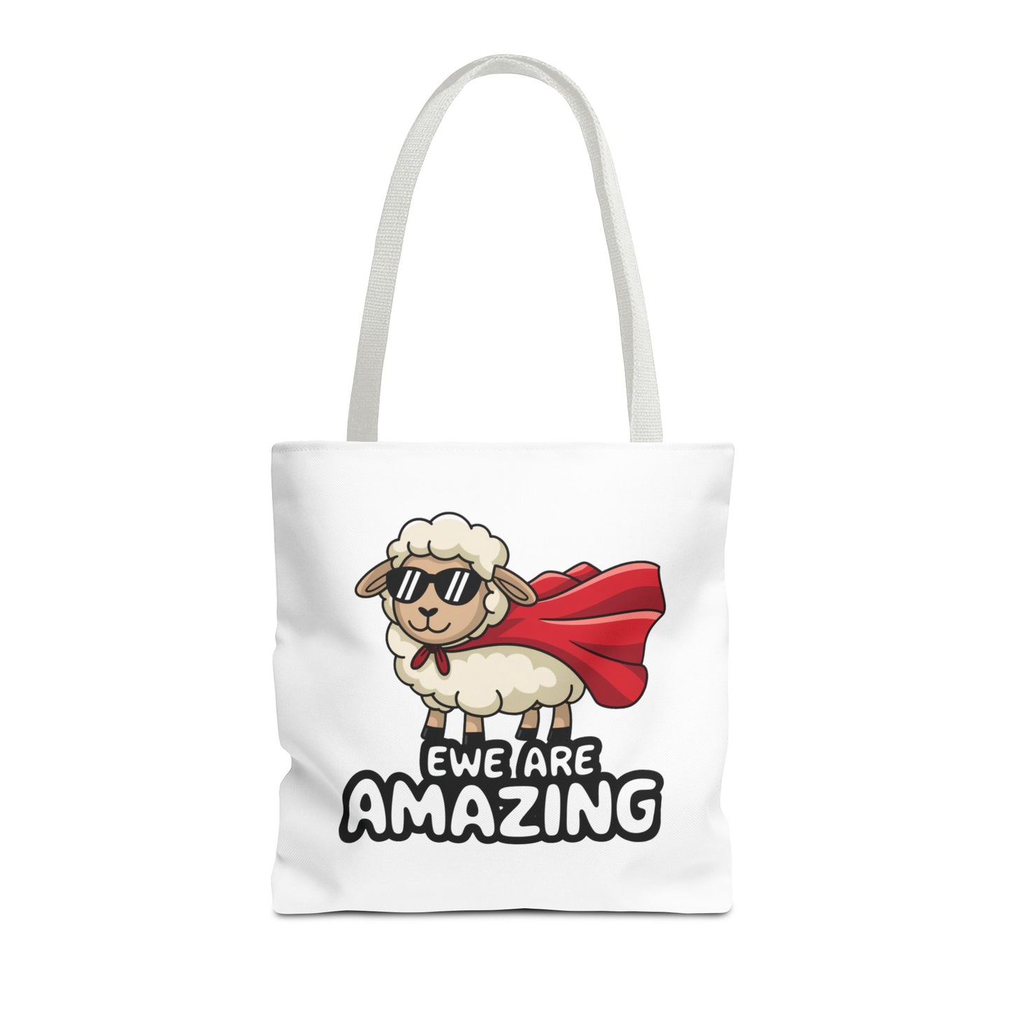 Sheep Tote Bag - Ewe Are Amazing Inspirational Bag Everyday Tote Funny Bag