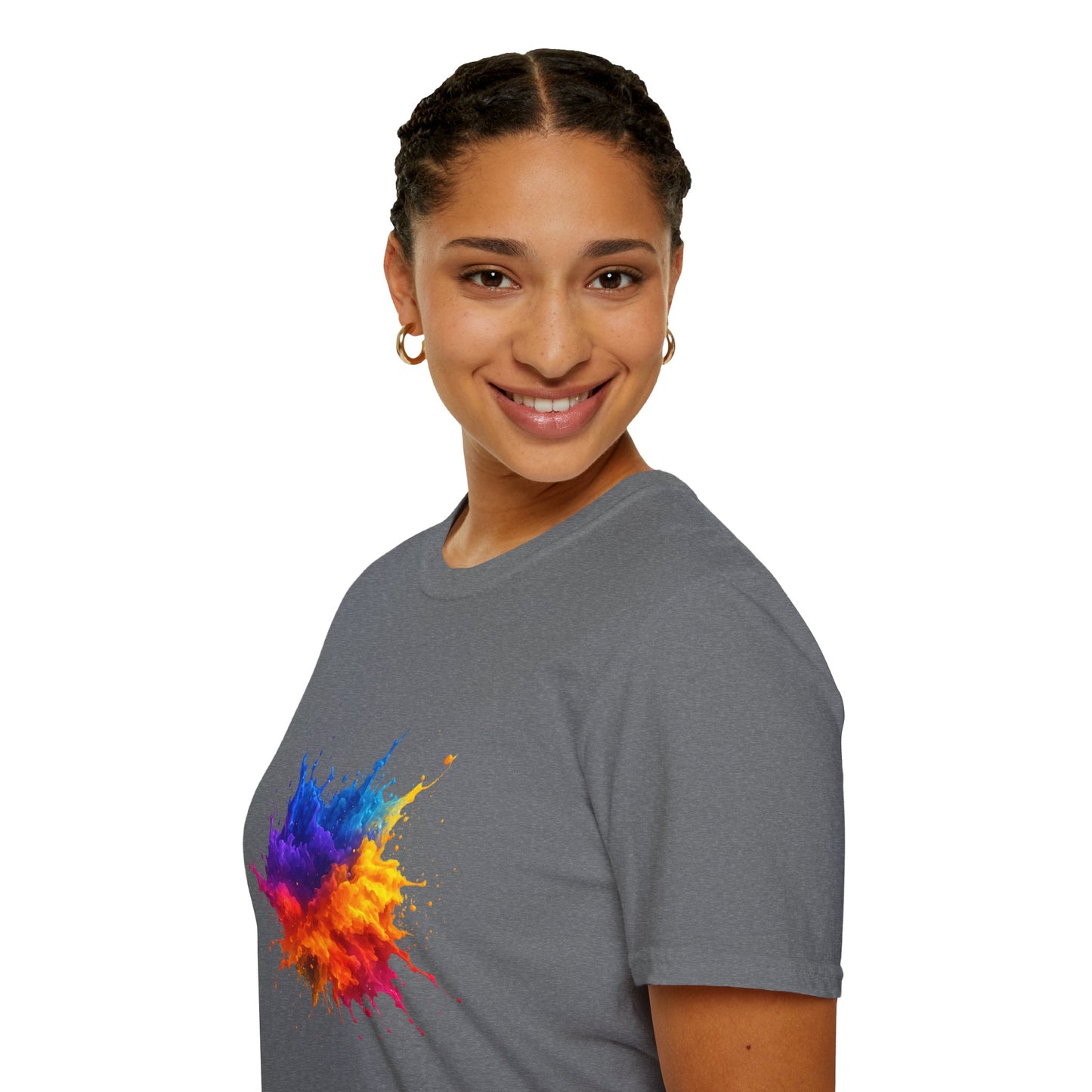 Color Burst Paint Splash Shirt – Vibrant Abstract Art Tee for Creatives & Color Lovers Colorful Apparel