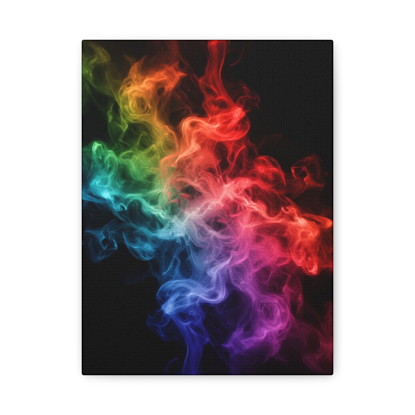 Canvas Wall Art Colorful Smoke Streak