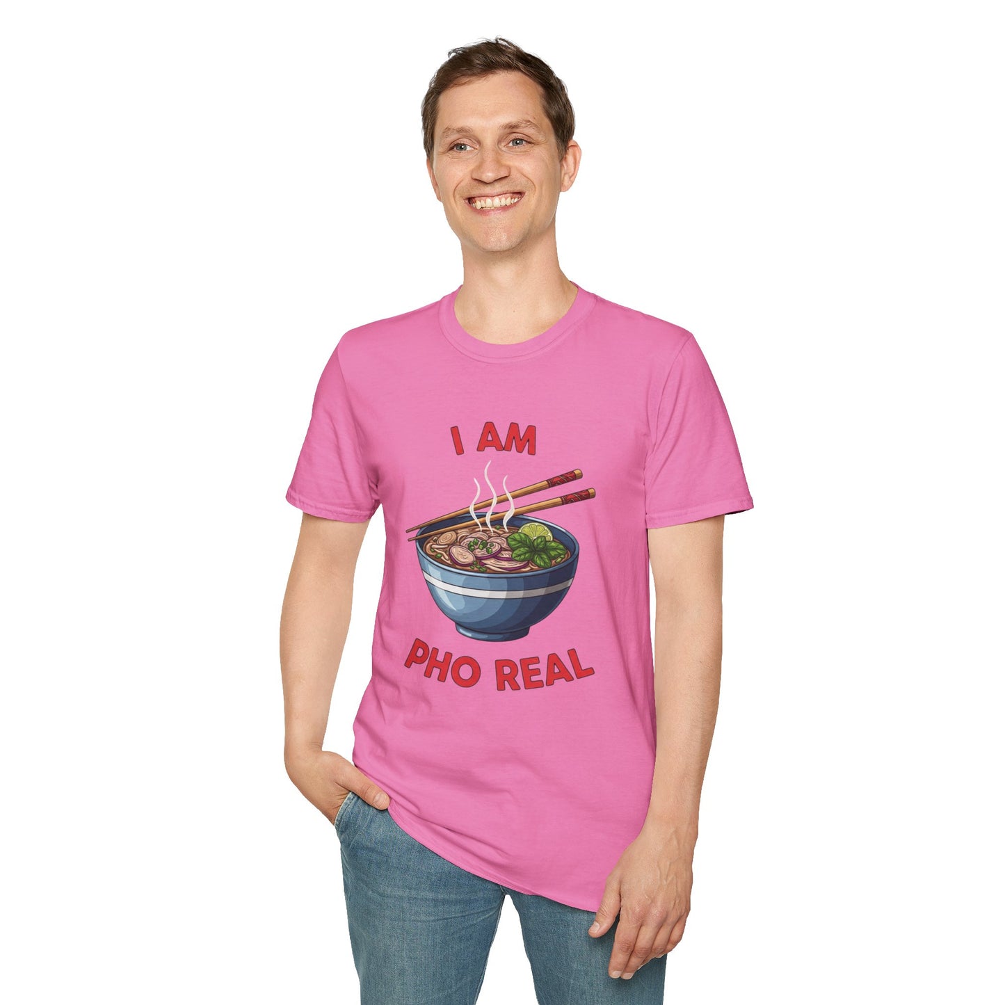 I Am Pho Real T-Shirt | Funny Pho Bowl Shirt | Foodie Pun Tee | Ramen Alternative Gift | Cute Asian Noodle Humor Tee | Gift for Food Lovers