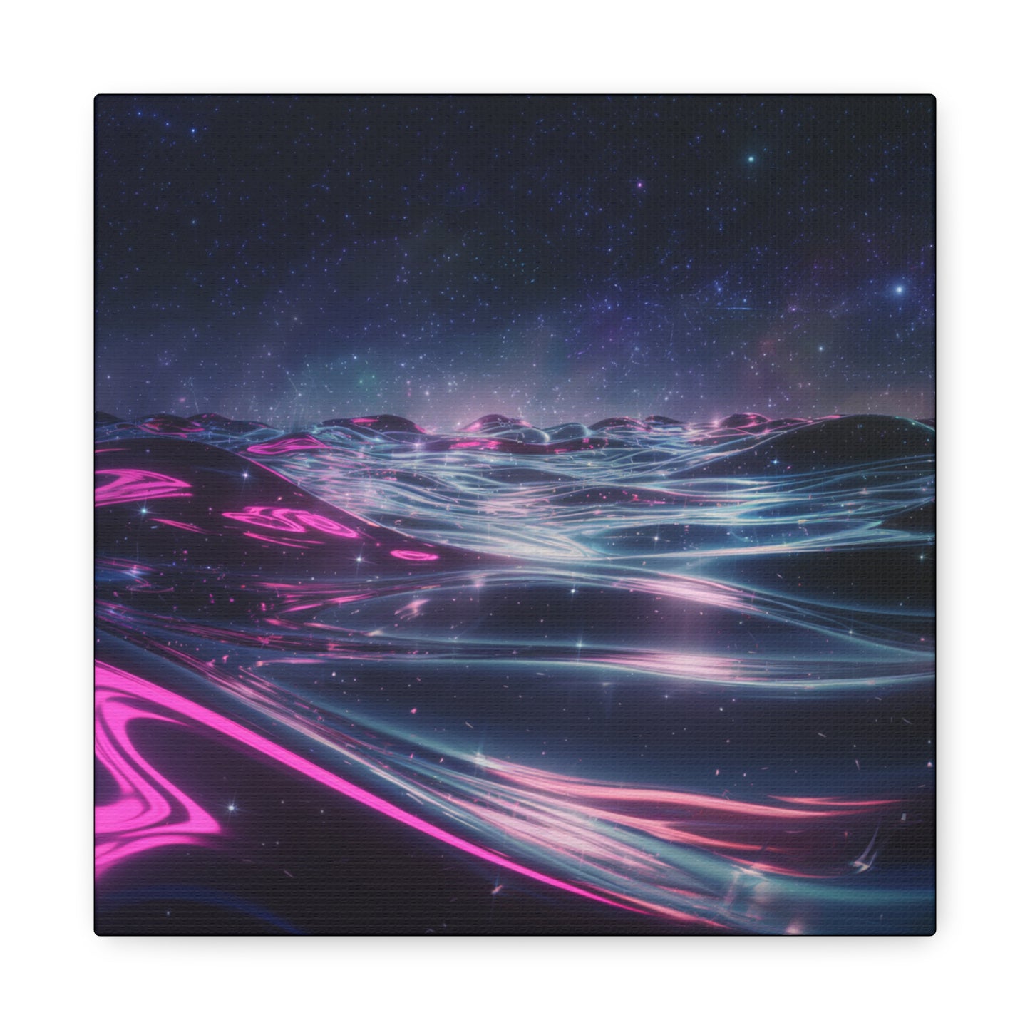 Canvas Print - Galactic Ocean under Night Sky Design