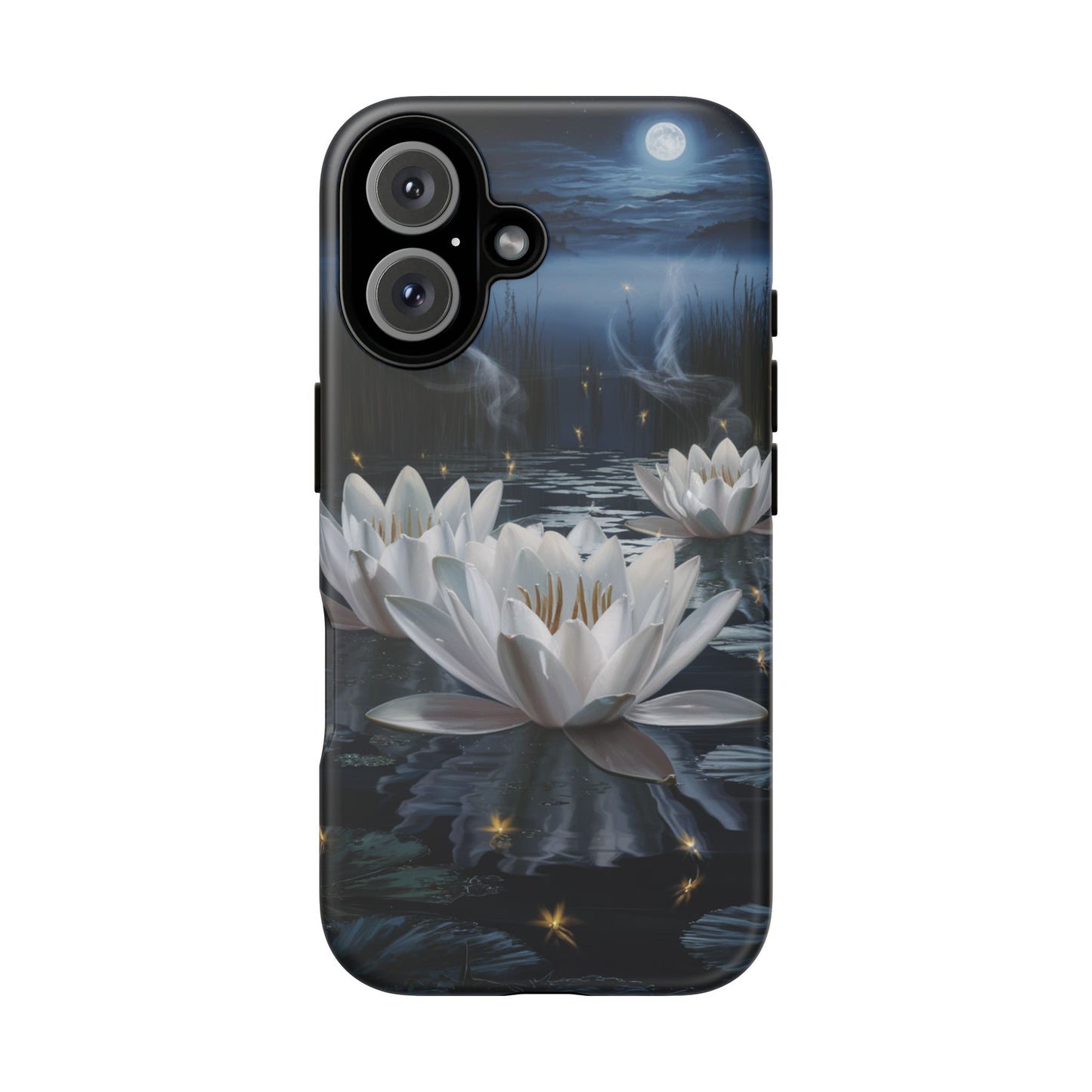 iPhone Case - Water Lilies Moonlight Design