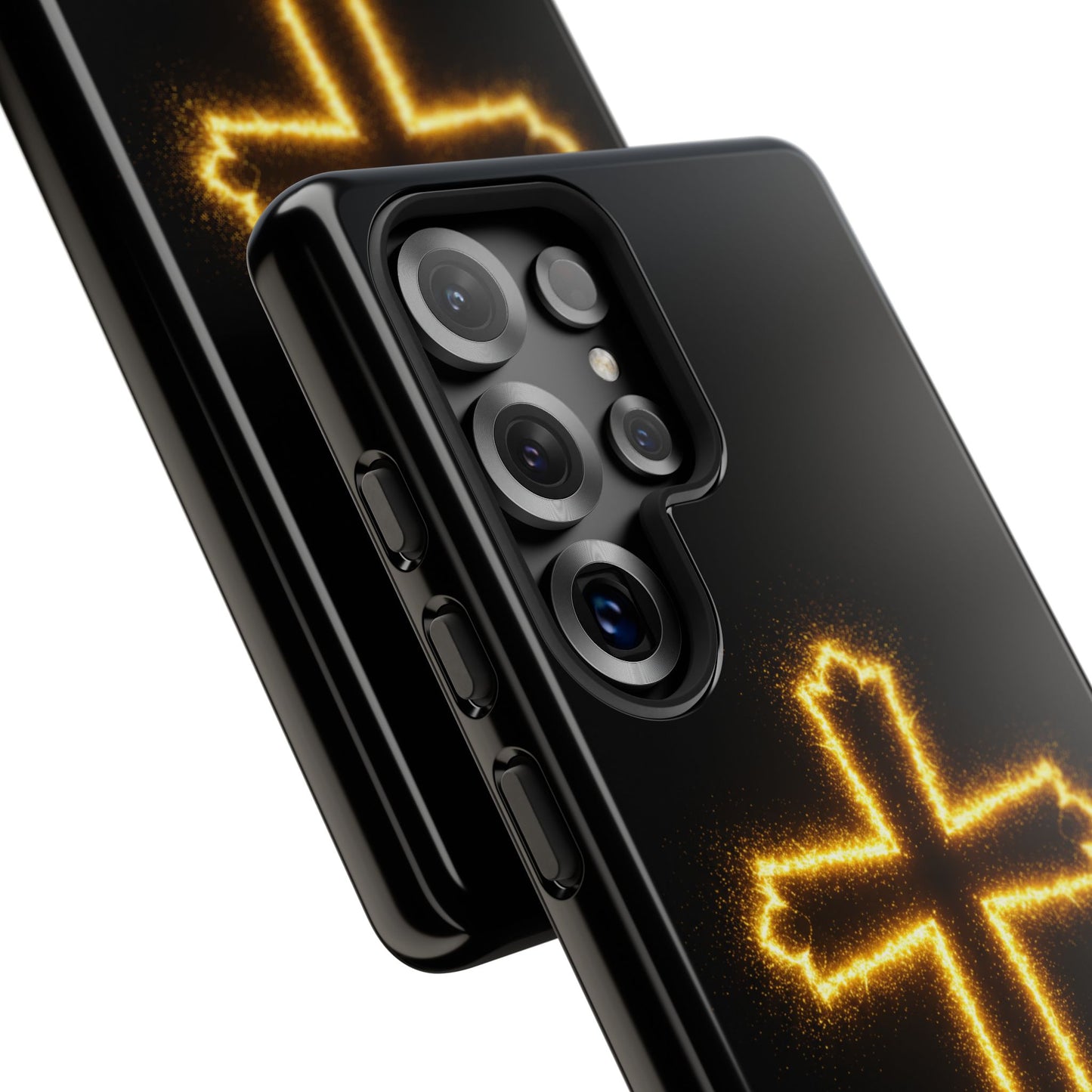 Glow-in-the-Dark Cross Samsung Phone Case - Tough Samsung Cases for Faithful Protection