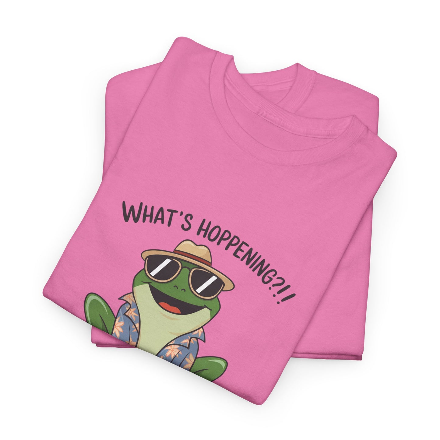 Funny Frog Shirt | What’s Hoppening T-Shirt | Cool Frog Graphic Tee | Amphibian Dad Joke Shirt | Cottagecore Animal Lover Gift