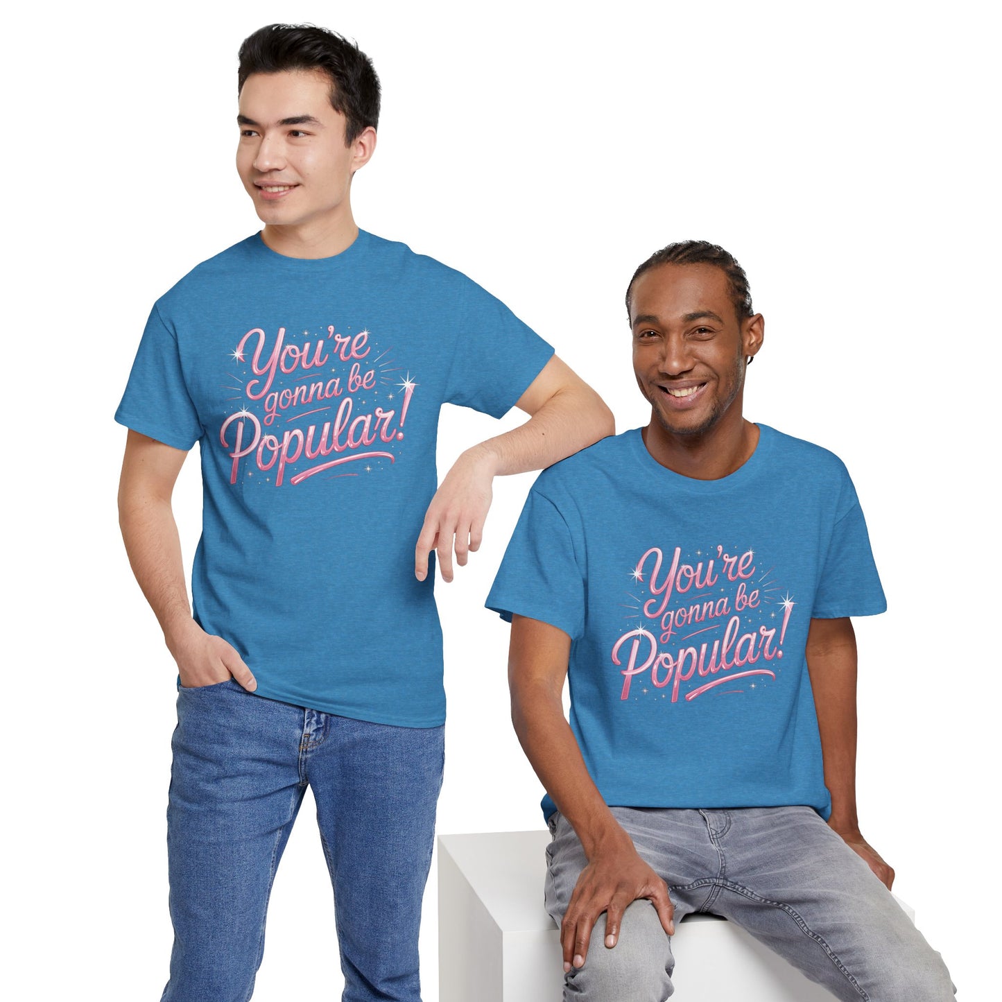 You’re Gonna Be Popular Wicked Musical Tee – Broadway Quote Shirt – Funny Retro Typography T-Shirt for Theatre Fans & Musical Lovers