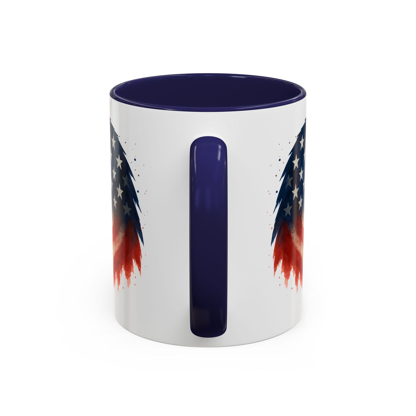 American Flag Eagle Mug - Patriotic Coffee Cup - USA Bald Eagle Gift - 4th of July Mug - Independence Day Drinkware - Veteran Gift