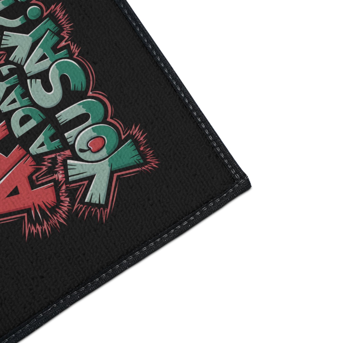 Floor Mat - Poison Apple 'An Apple a Day You Say' Fun Design