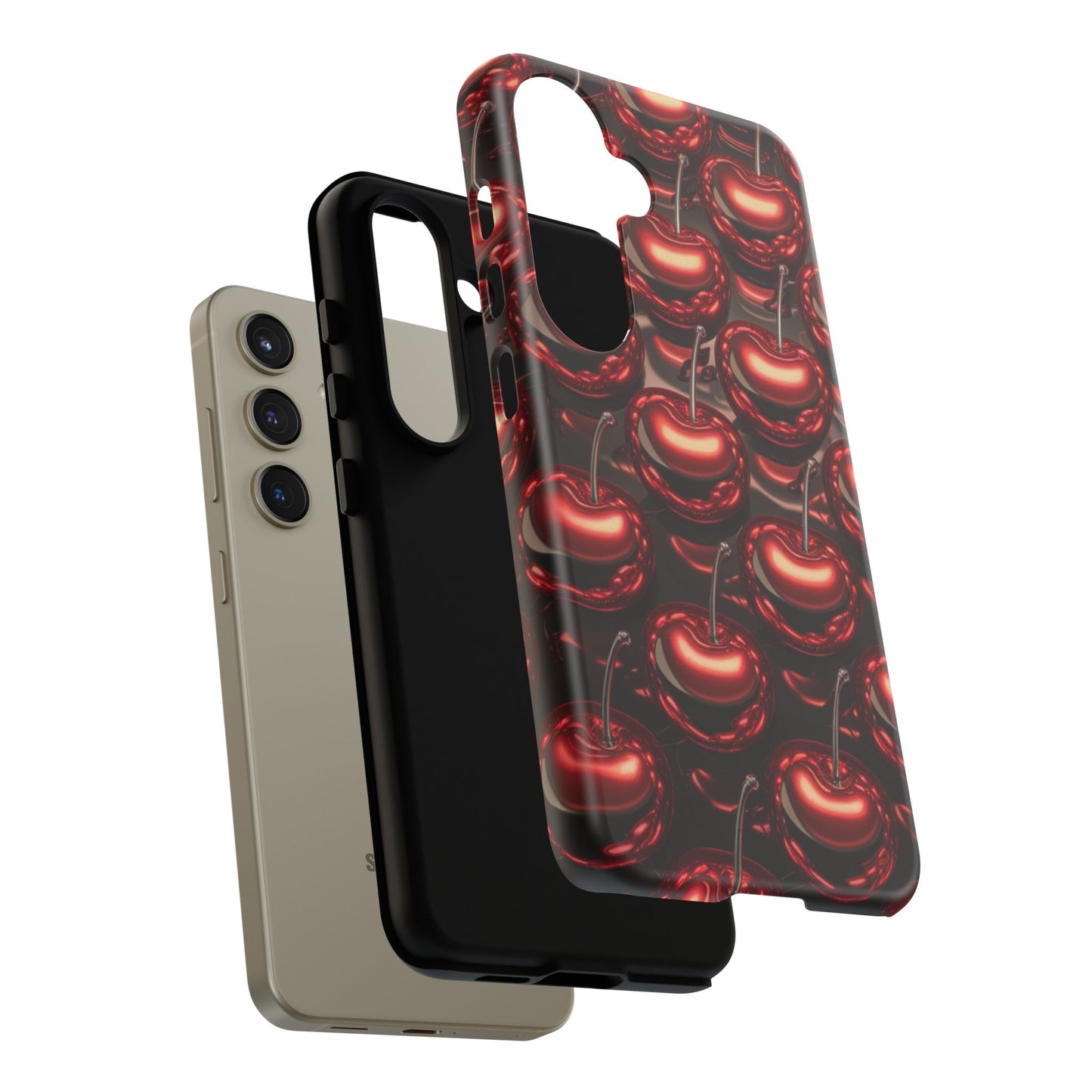 Phone Case - Shiny Cherries Design for Samsung Galaxy