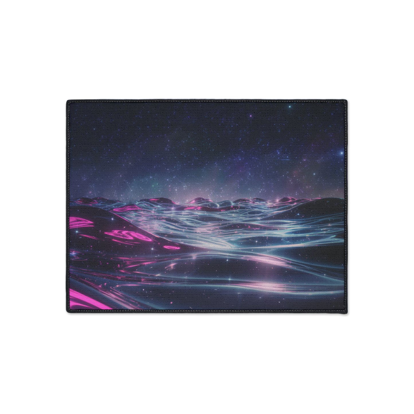 Floor Mat - Galactic Ocean and Night Sky Design