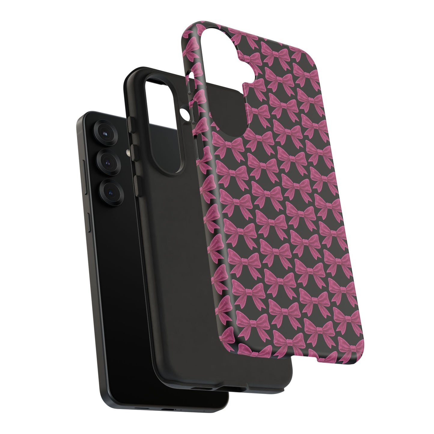 Pink Bow Samsung Case Coquette Aesthetic Phone Cover Cute Girly Phone Case Glossy Y2K Accessory Kawaii Samsung Case Gift