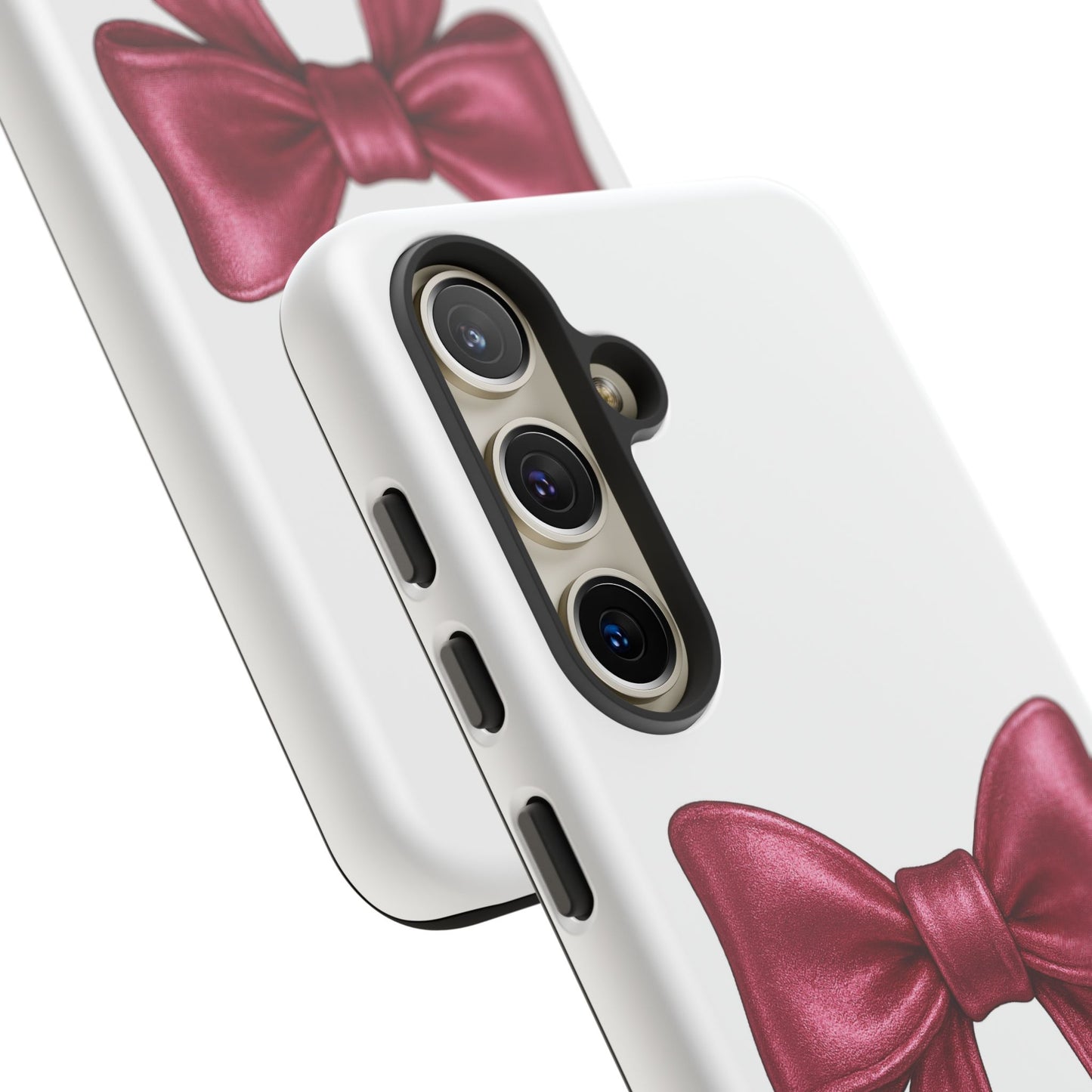 Pink Bow Samsung Case – Cute Girly Phone Cover – Glossy Ribbon Case for Samsung Galaxy – Aesthetic Phone Accessory – Gift for Her