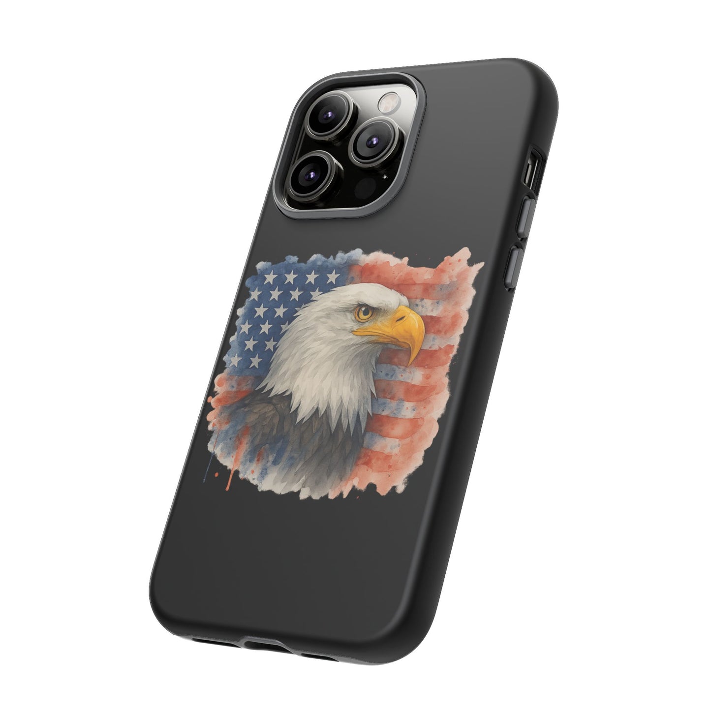 Patriotic Eagle Phone Case for iPhone - Tough Cases with American Flag Design 4th of July Case Memorial Day Veteran's Day