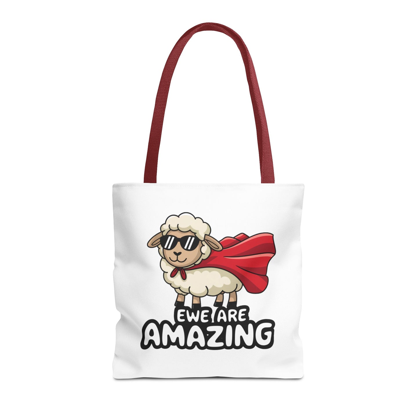 Sheep Tote Bag - Ewe Are Amazing Inspirational Bag Everyday Tote Funny Bag
