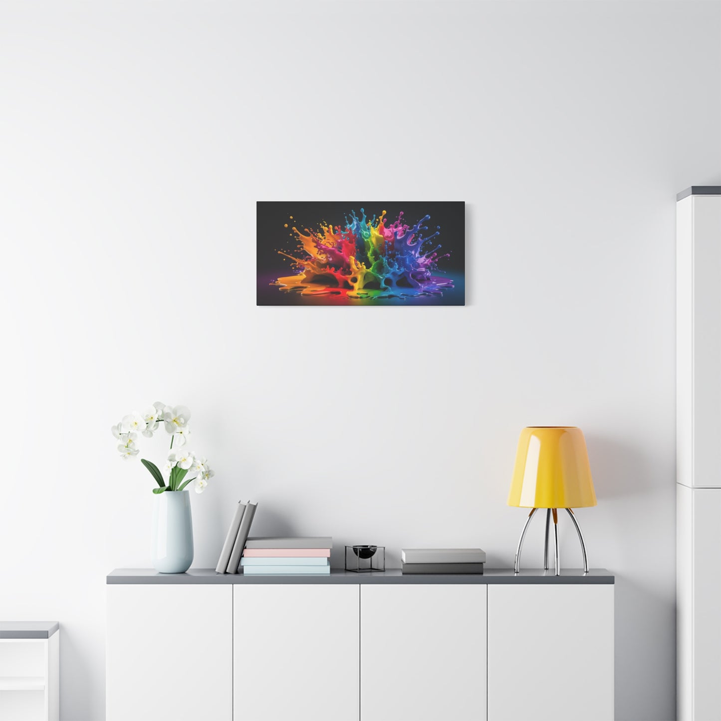Chromatic Burst - Vibrant Abstract Canvas Art