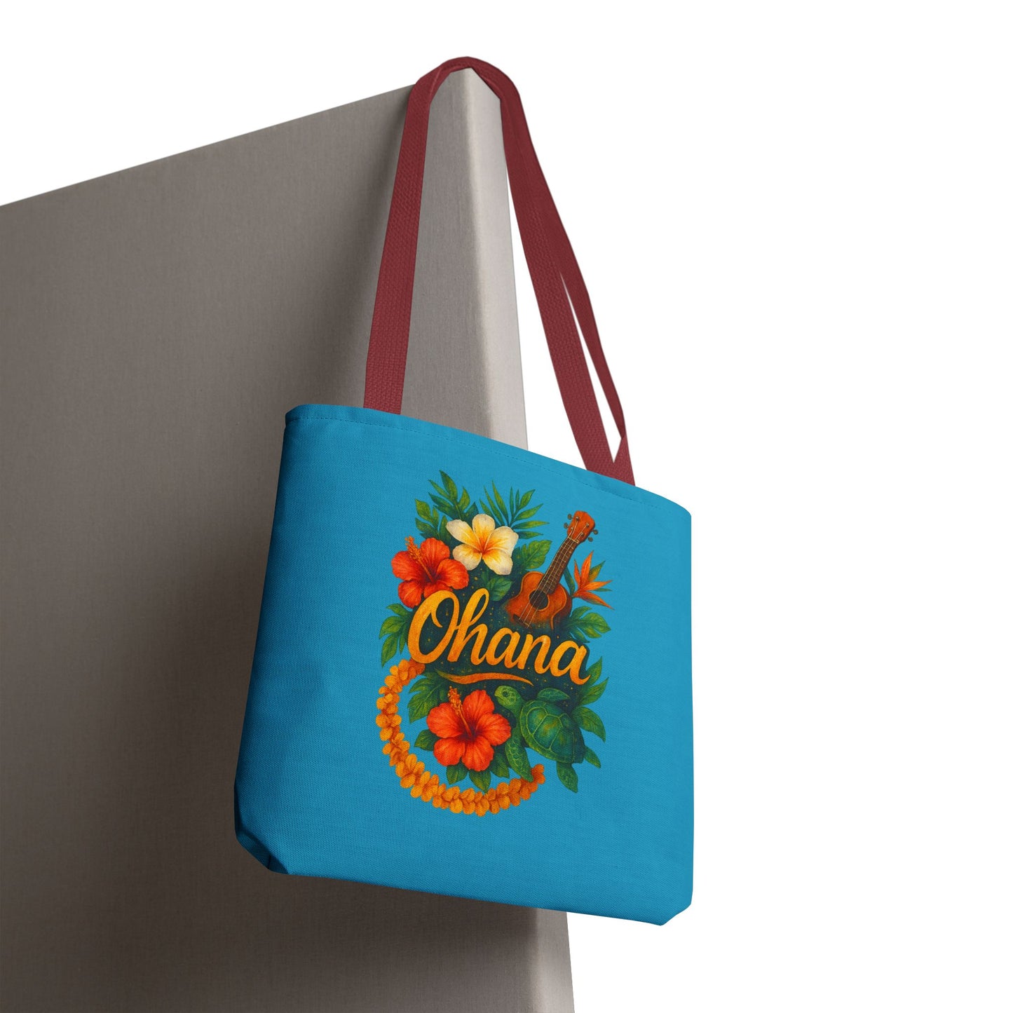 Hawaiian Ohana Tote Bag | Tropical Reusable Beach Bag | Aloha Gift Idea | Island Vibes Bag | Summer Tote | Luau Party Favor | Coastal Bag