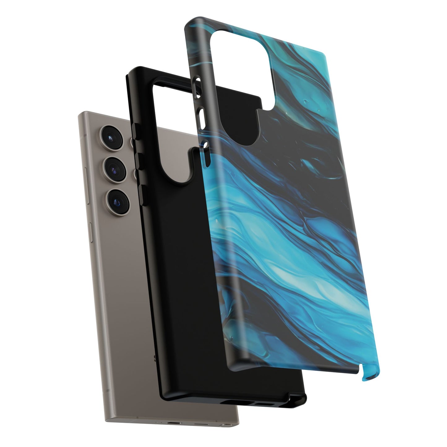 Samsung Galaxy Blue Splash Phone Case