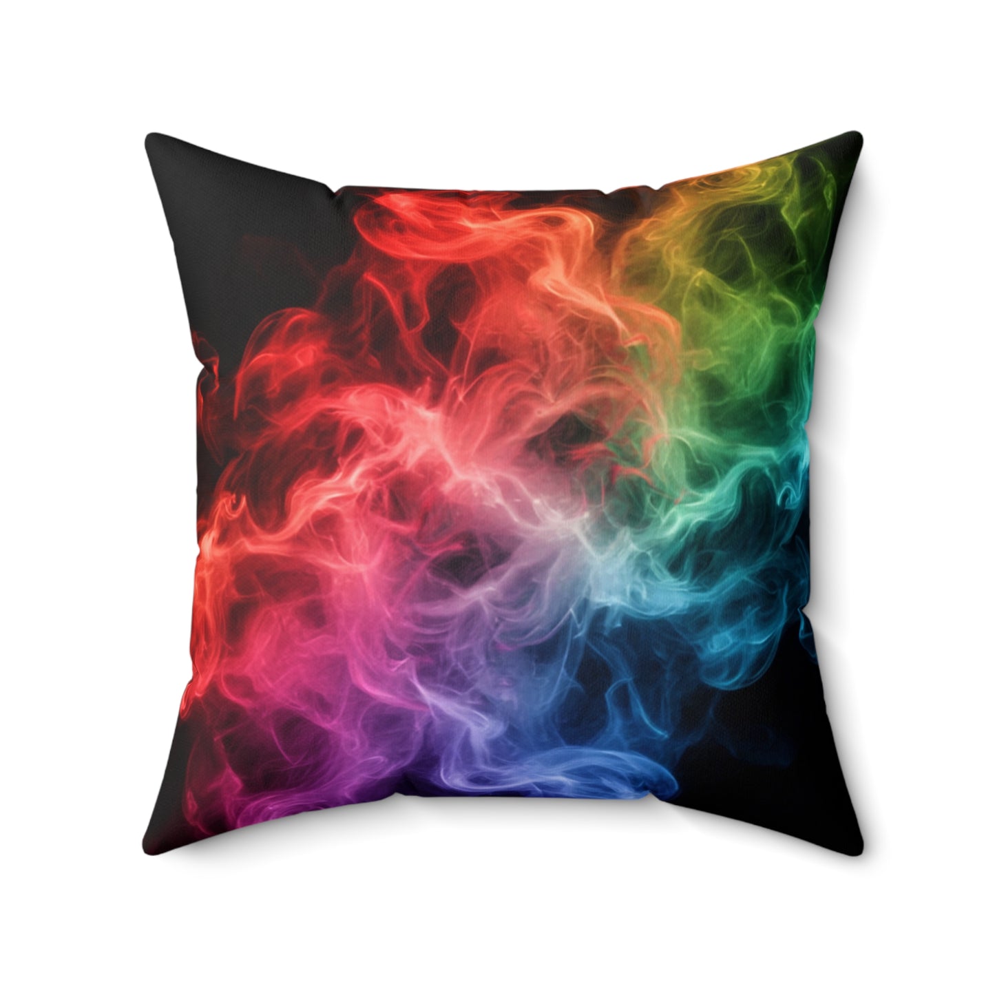 Colorful Smoke Square Pillow