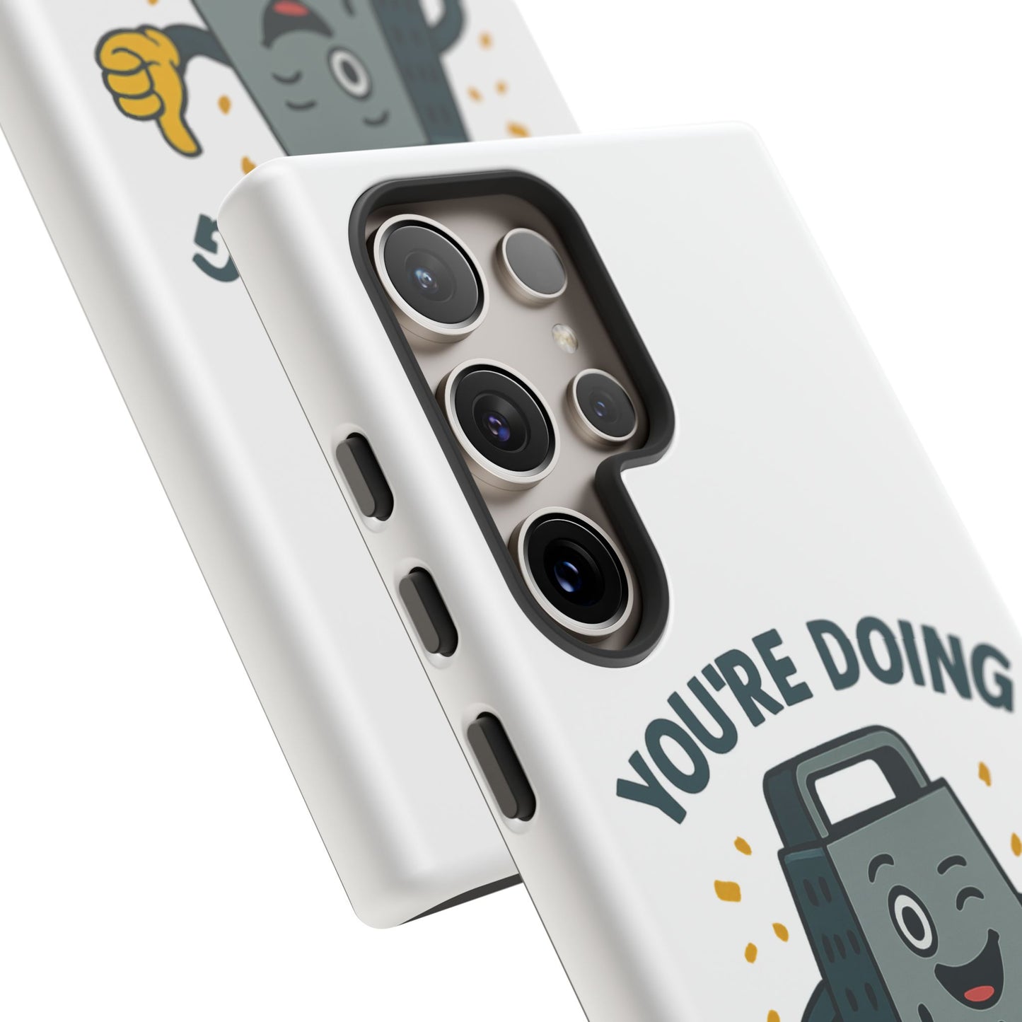 Samsung Tough Case - 'You're Doing Grate' Cheese Grater Design Phone Case for Chefs Foodie Accessory