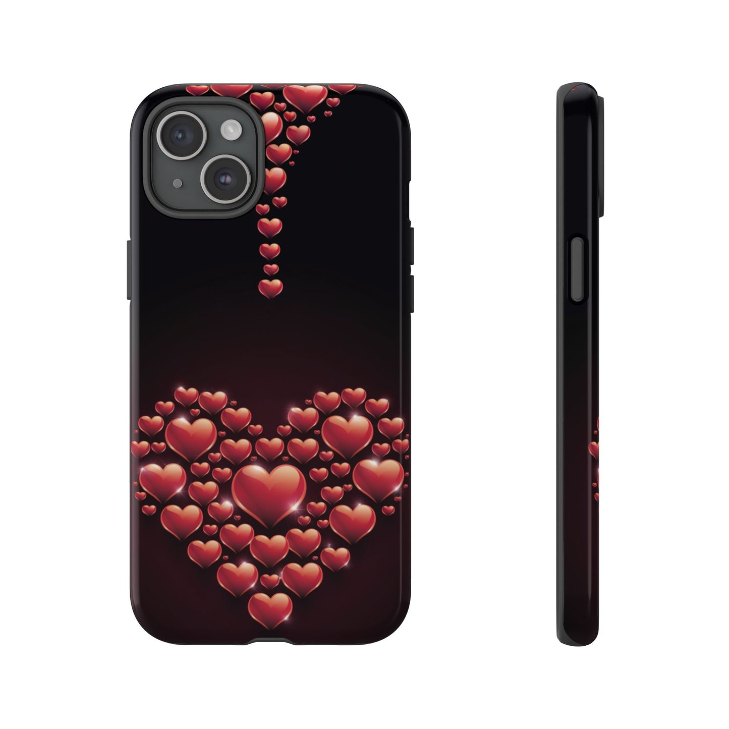 iPhone Case - Heart Made Out of Hearts Design