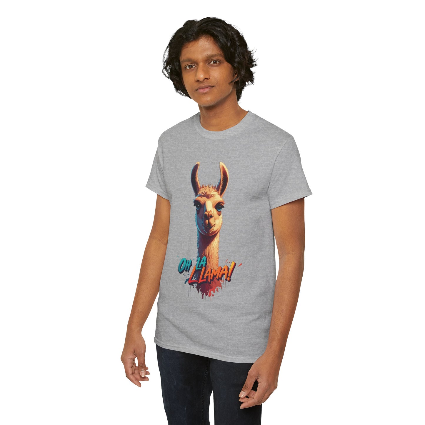 Oh la Llama Graphic Tee | Fun Llama T-Shirt, Cute Animal Lover Shirt, Llama Lover Gift, Quirky Party Tee, Trending Llama Fashion