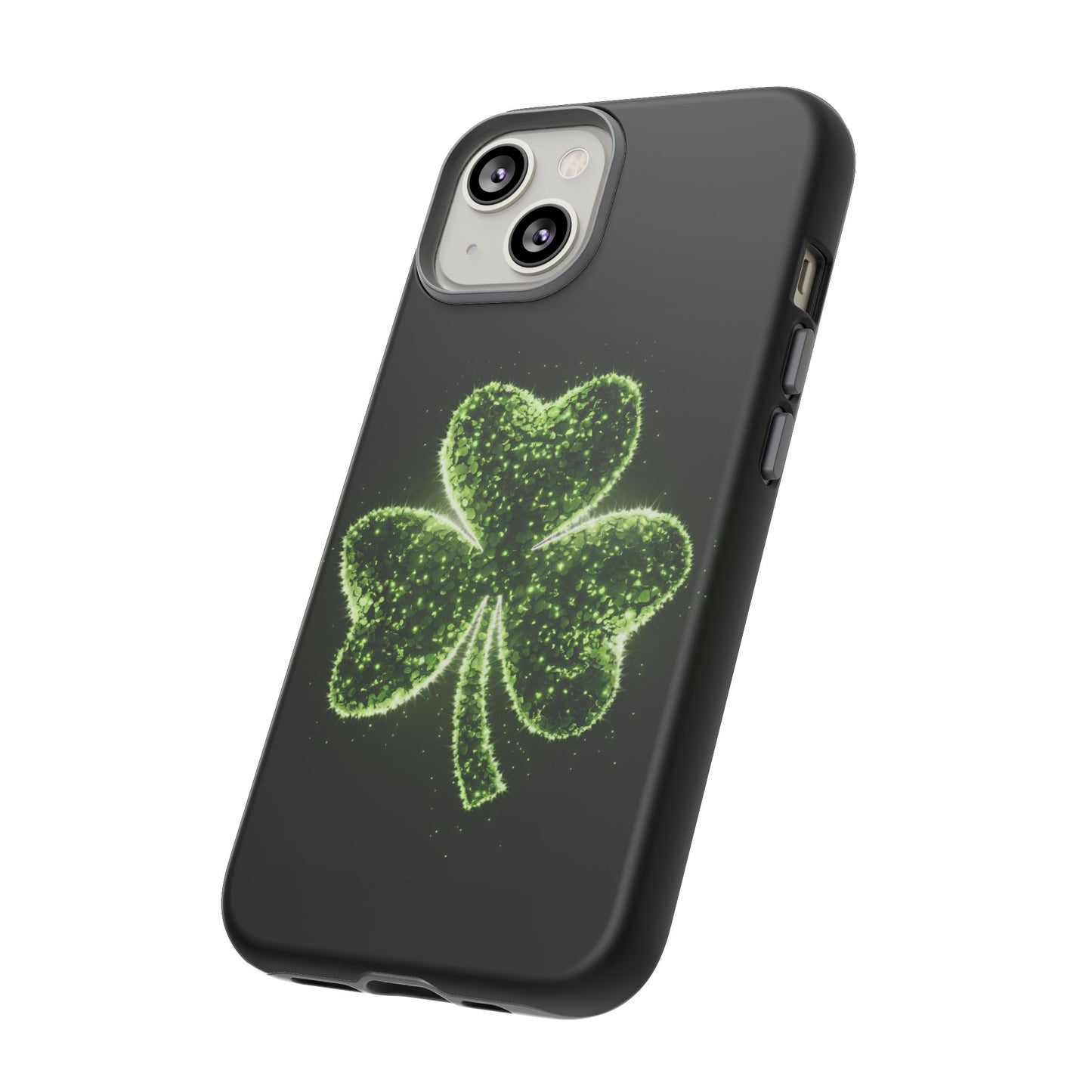 iPhone Tough Case - Shiny Shamrock Design