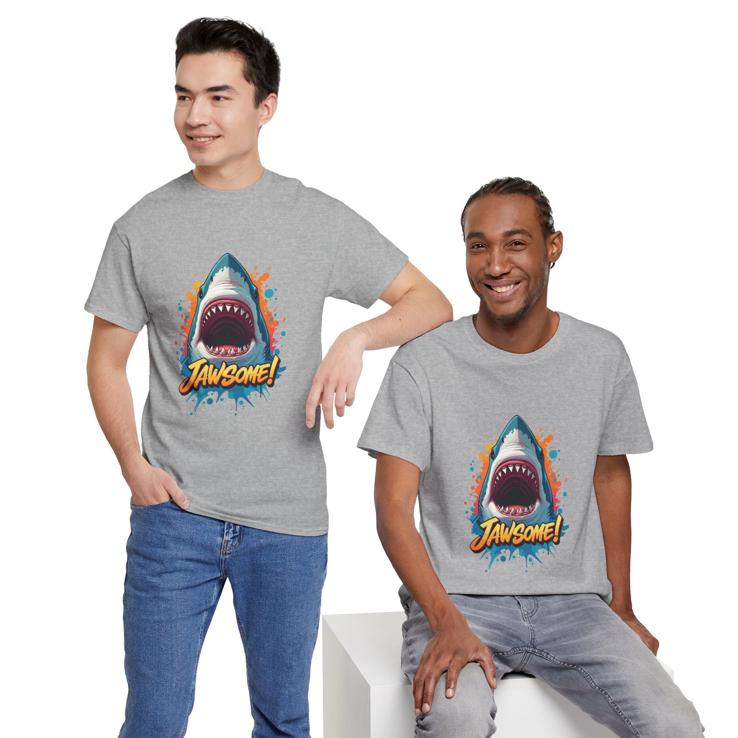 Jawsome Shark Graphic Tee | Fun Ocean Shark T-Shirt, Summer Beach Shirt, Shark Lover Gift, Trending Shark Week Apparel, Cute Marine Life Tee