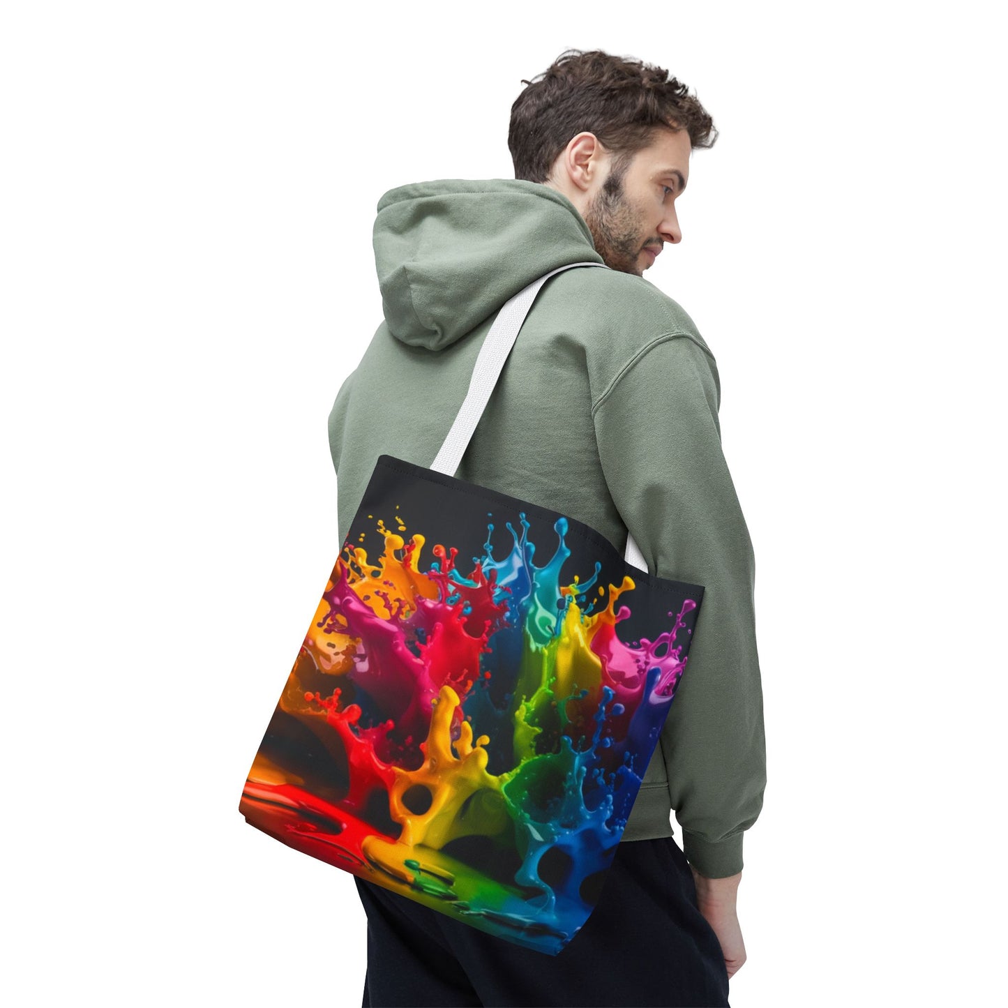 Colorful Splash Tote Bag - Vibrant Art for Every Occasion