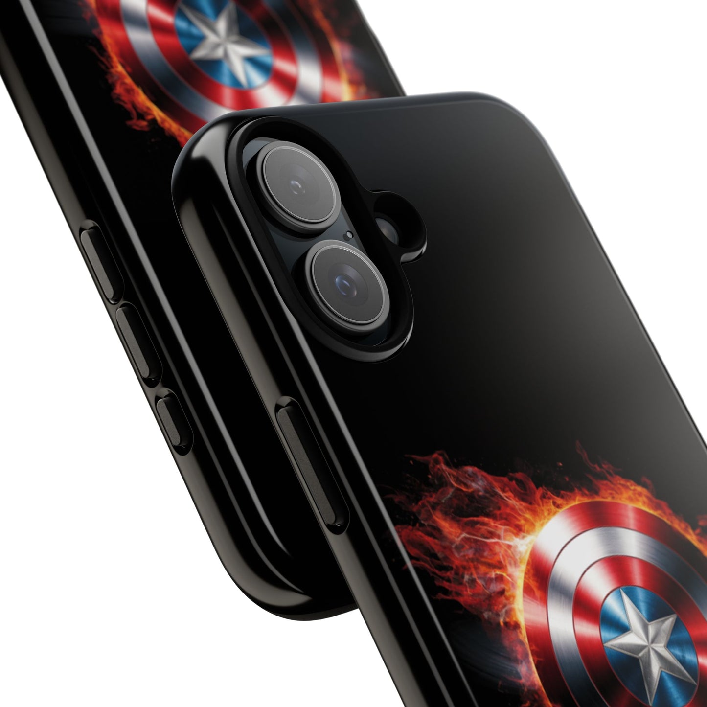 iPhone Case - Captain America Shield in Flames
