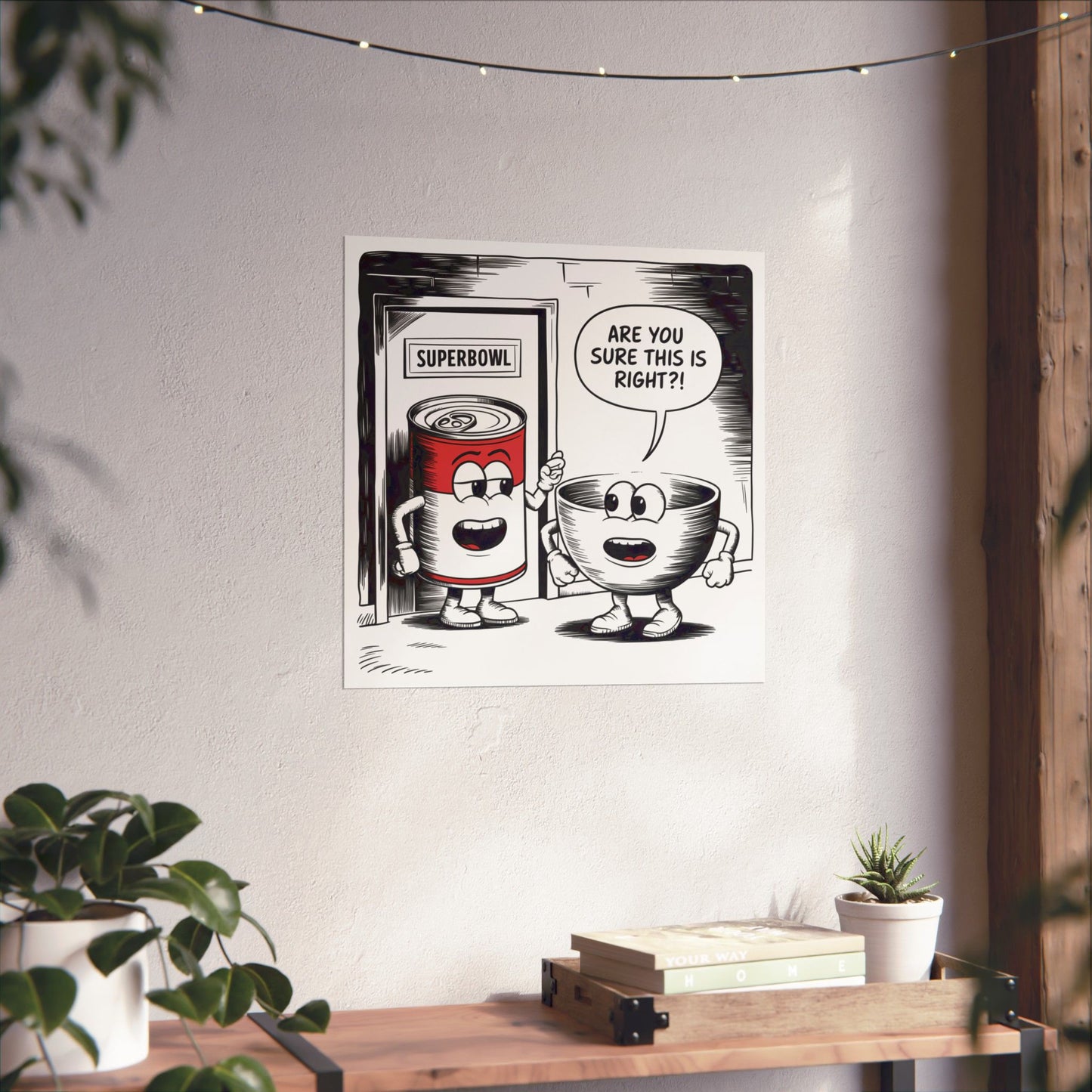 Vertical Poster - Superbowl Comic