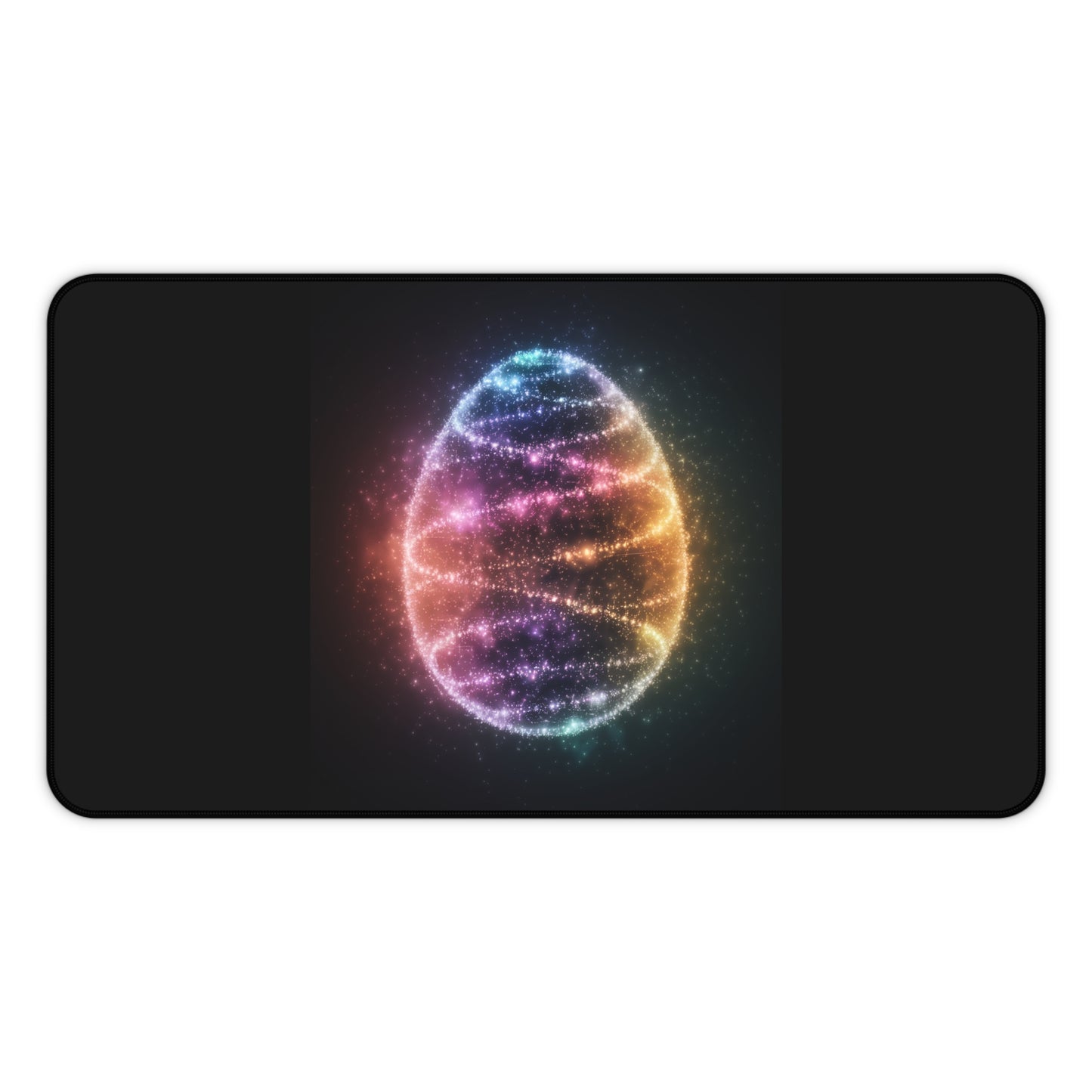 Desk Mat - Bioluminescent Easter Egg Easter Mouse Pad Easter Decor Easter Egg Office Decor