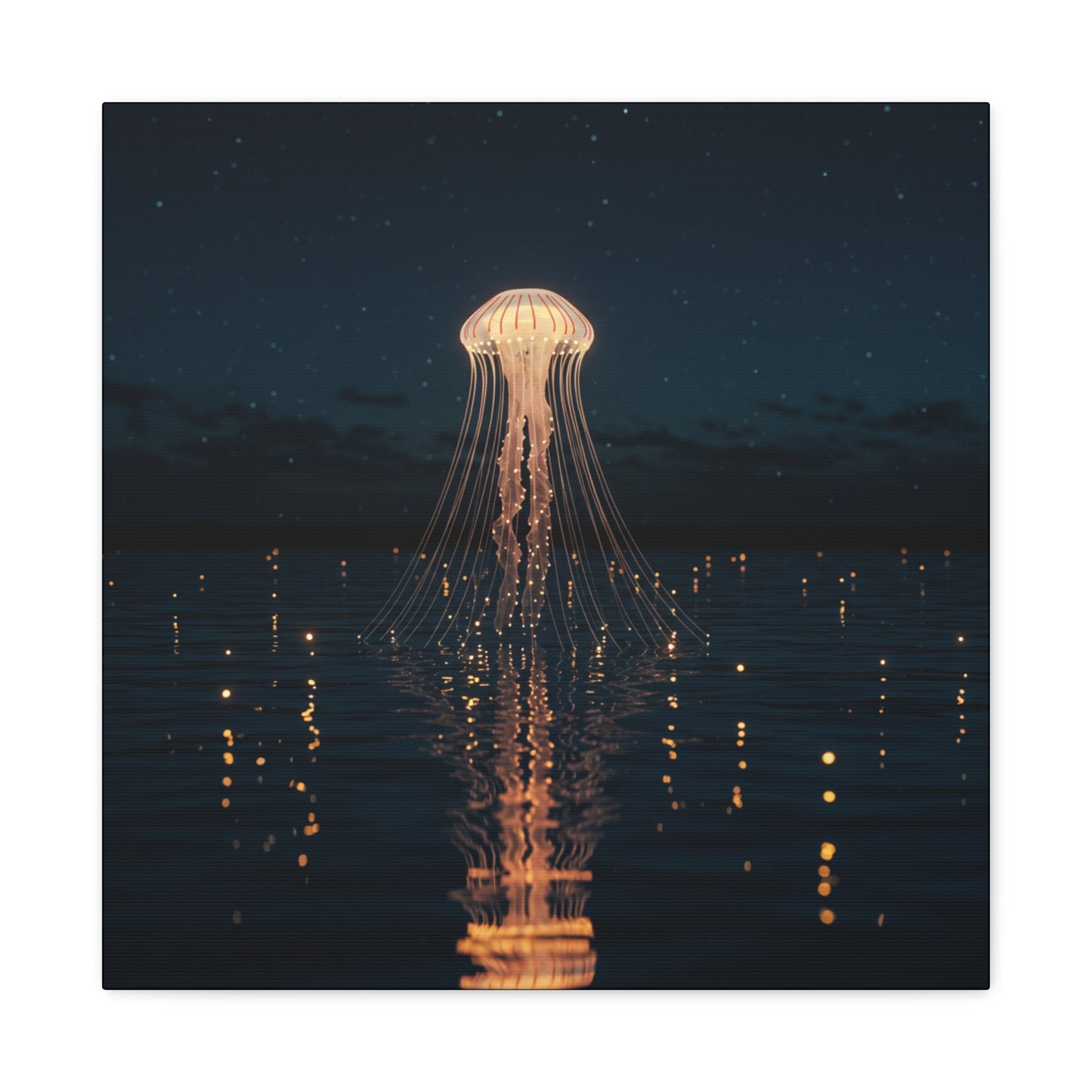 Canvas Art, Jellyfish Emerging from a Lake