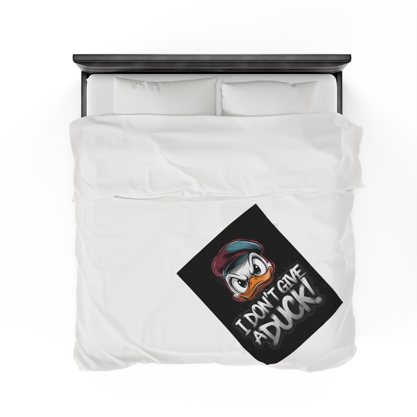 I Don't Give a Duck Angry Duck Blanket