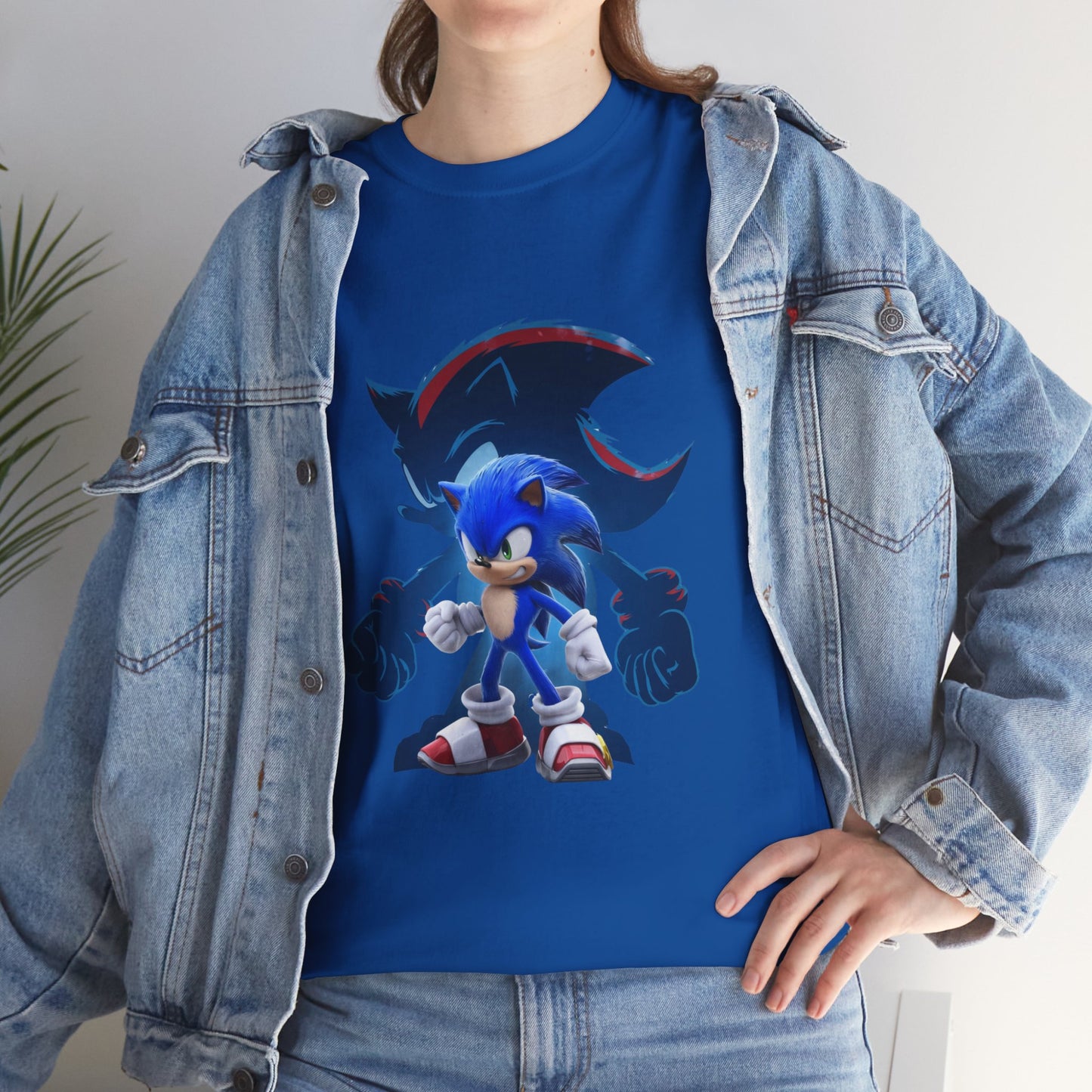 Blue Speed Hero Graphic Tee | Retro Gaming Legend T-Shirt | Fan Inspired Gamer Apparel | Cool Vintage Style Unisex Shirt for Adults & Teens