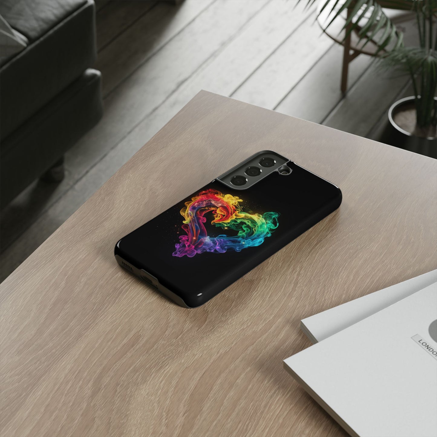 Samsung Galaxy Case - Colorful Heart Design