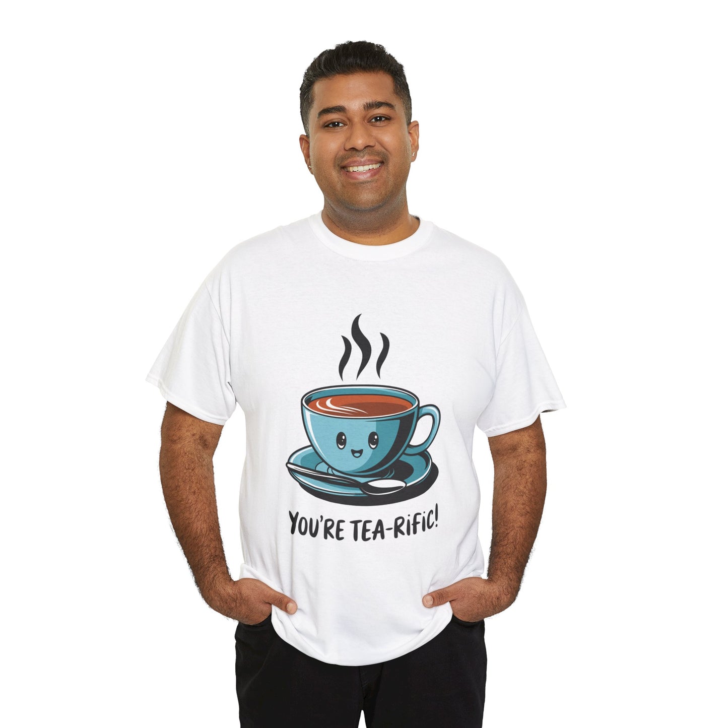 You’re Tea-Rific! Cute Tea Pun T-Shirt for Tea Lovers - Funny Gift, Kawaii Cup Graphic Tee - Unisex Soft Cotton Shirt