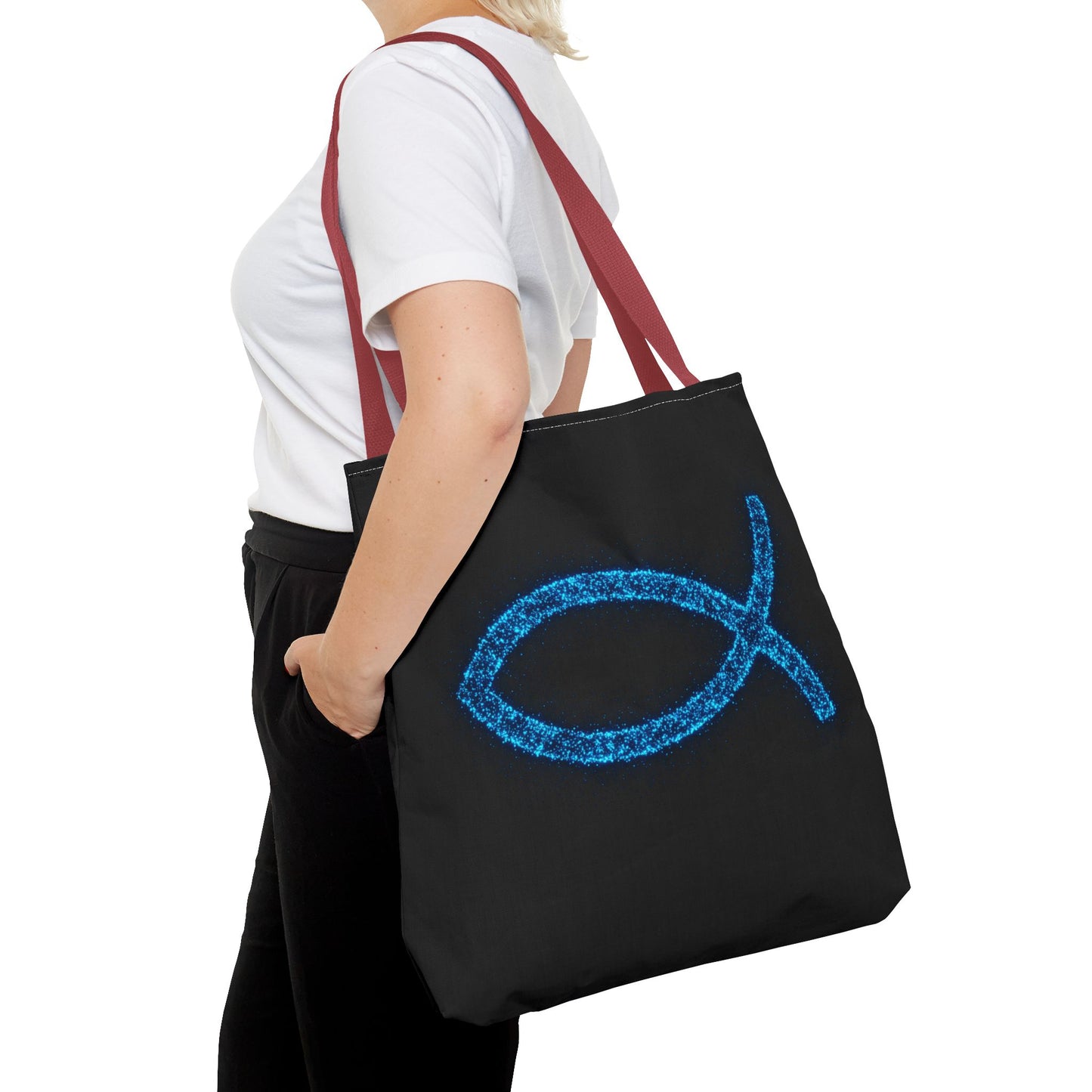Sparkling Fish Symbol Tote Bag - Inspirational Vibes