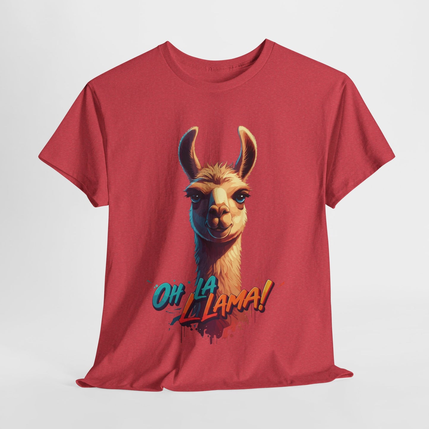 Oh la Llama Graphic Tee | Fun Llama T-Shirt, Cute Animal Lover Shirt, Llama Lover Gift, Quirky Party Tee, Trending Llama Fashion
