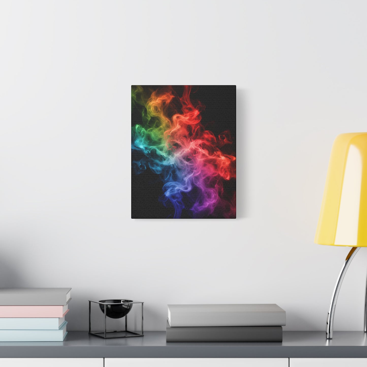 Canvas Wall Art Colorful Smoke Streak