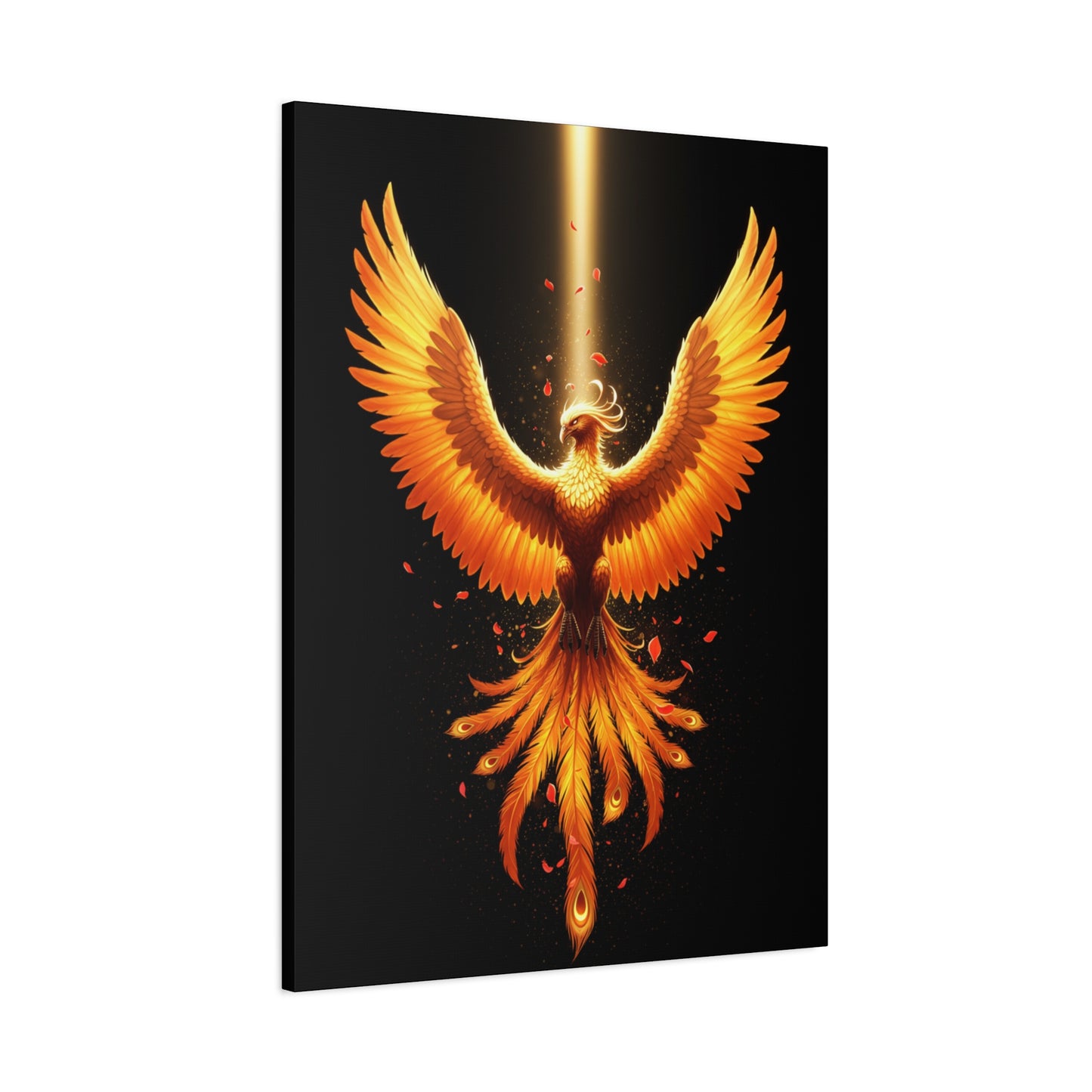 Phoenix Canvas Firebird Art Fire Bird Decor Modern Home Decor Legendary Bird Art