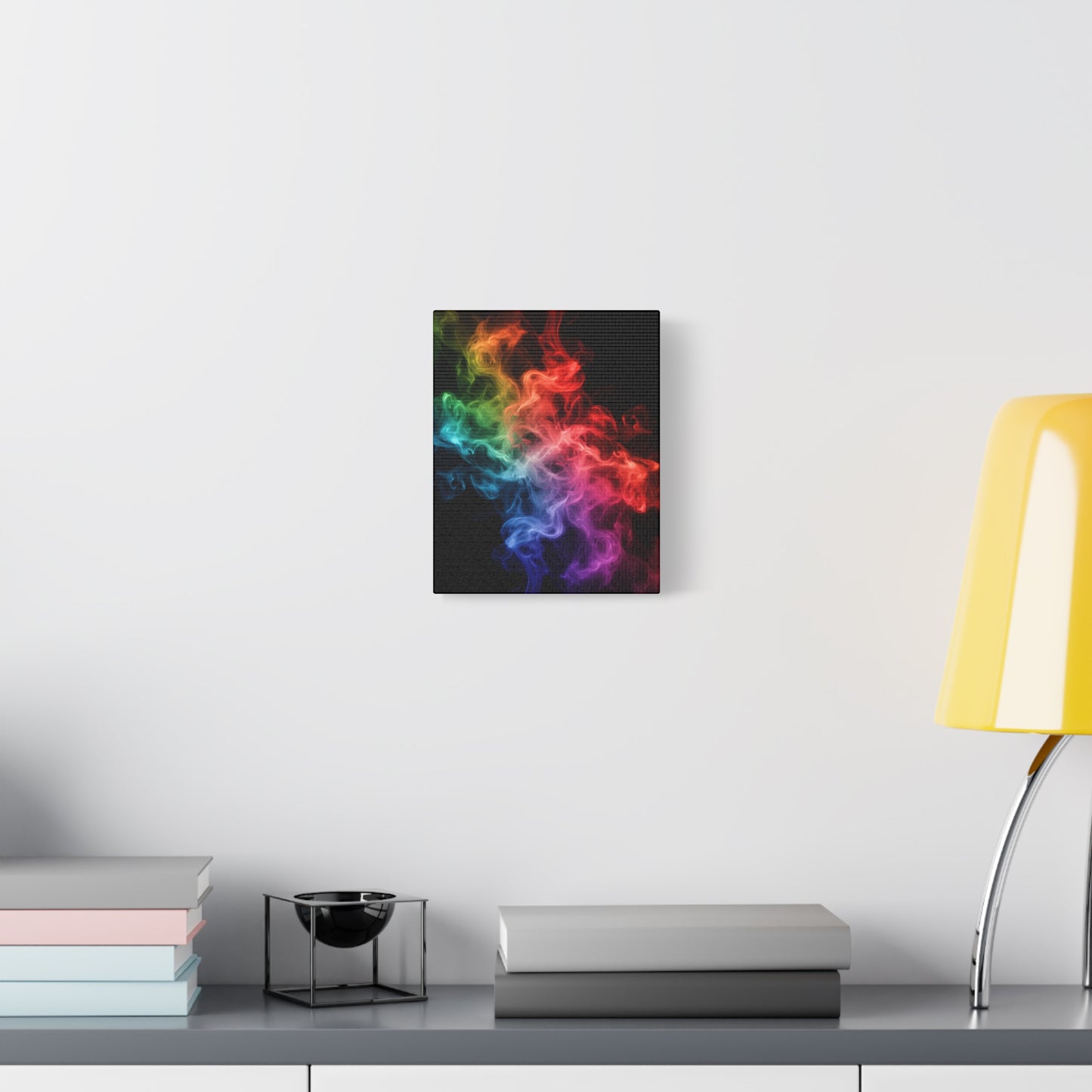 Canvas Wall Art Colorful Smoke Streak