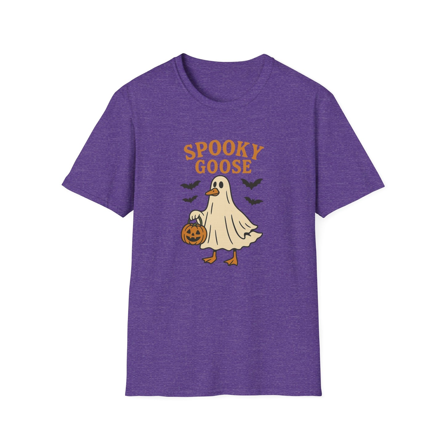 Spooky Goose Halloween T-Shirt | Ghost Costume Goose Tee | Funny Fall Bird Shirt | Spooky Animal Halloween Graphic T-Shirt